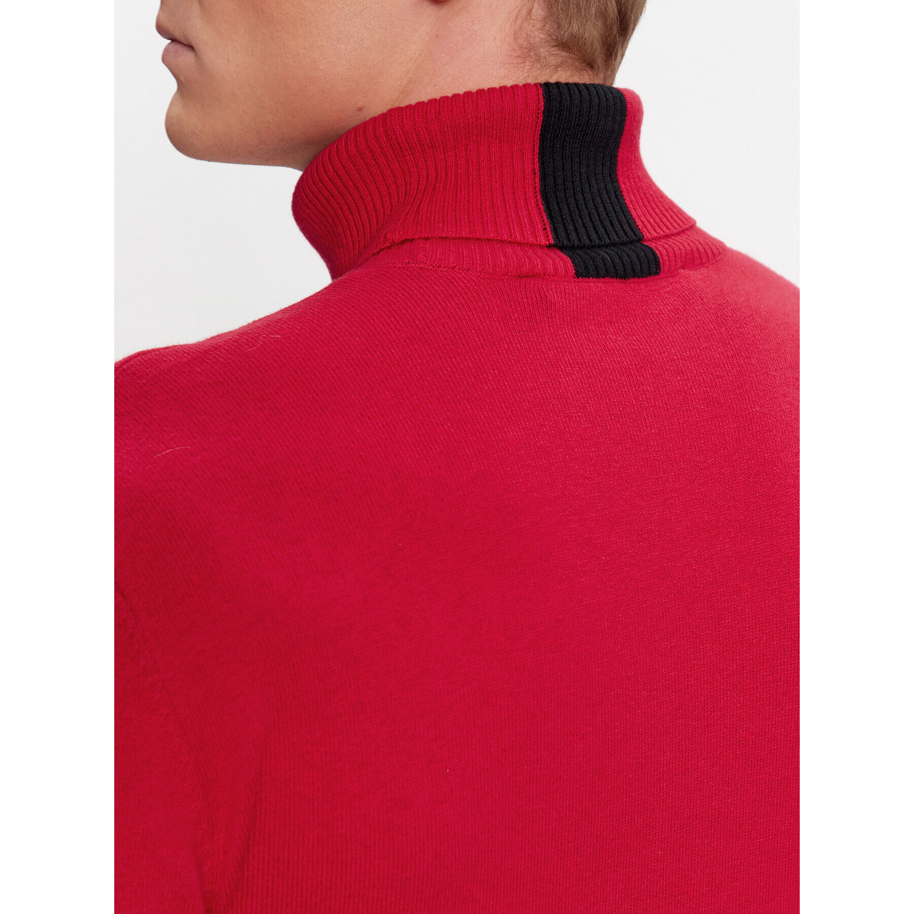 Karl Lagerfeld Jeans KARL LAGERFELD Поло Klj Lightweight Turtleneck 236D2000 Червен Slim Fit - Pepit.bg