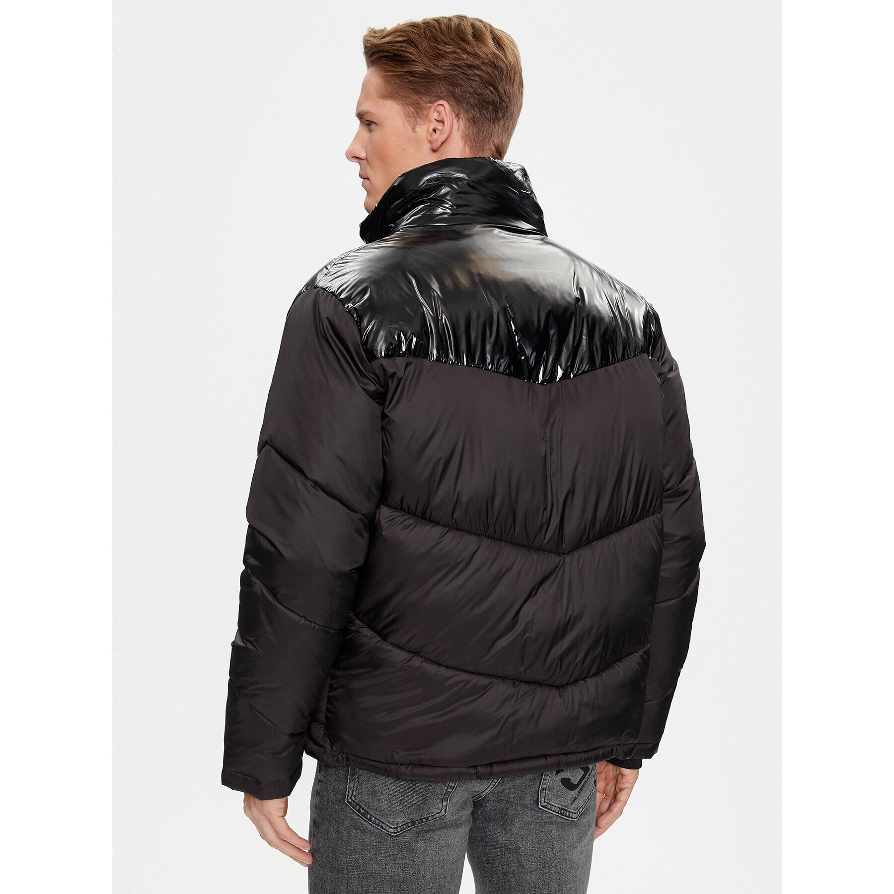 Karl Lagerfeld Jeans KARL LAGERFELD Пухено яке Klj Logo Puffer Jacket 236D1551 Черен Regular Fit - Pepit.bg