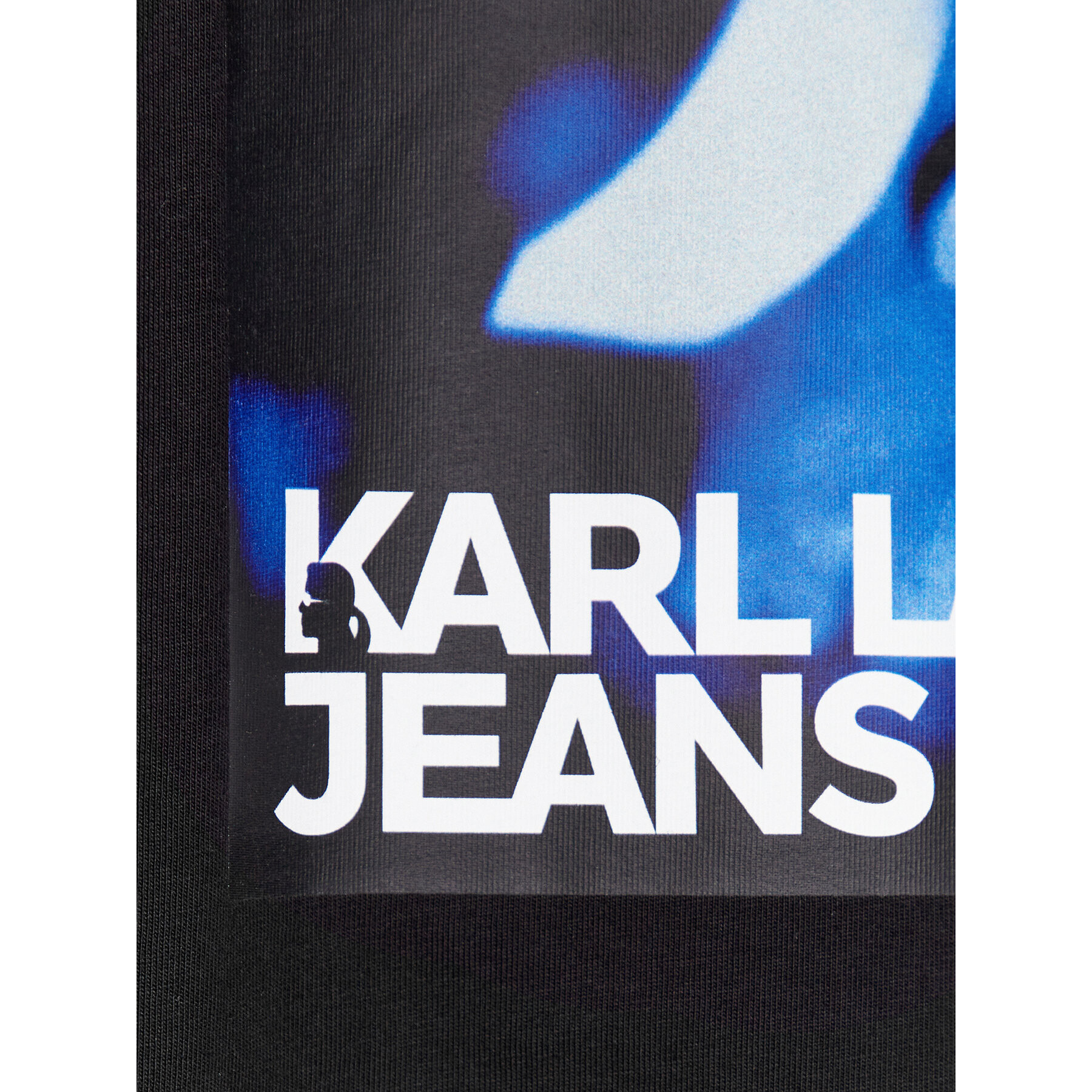 Karl Lagerfeld Jeans KARL LAGERFELD Тишърт Klj Karl Sslv Tee 236D1750 Черен Regular Fit - Pepit.bg