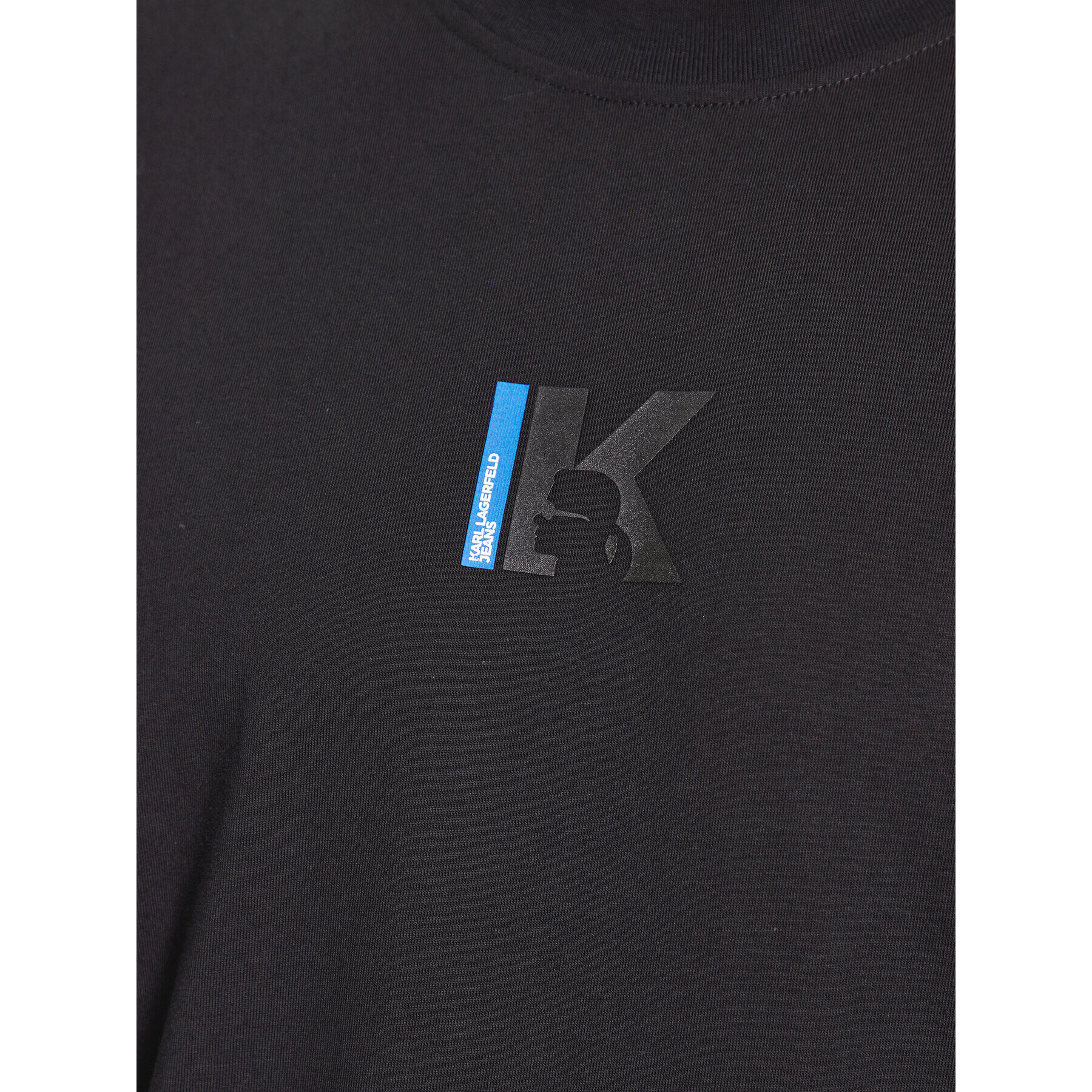 Karl Lagerfeld Jeans Тишърт 235D1709 Черен Regular Fit - Pepit.bg