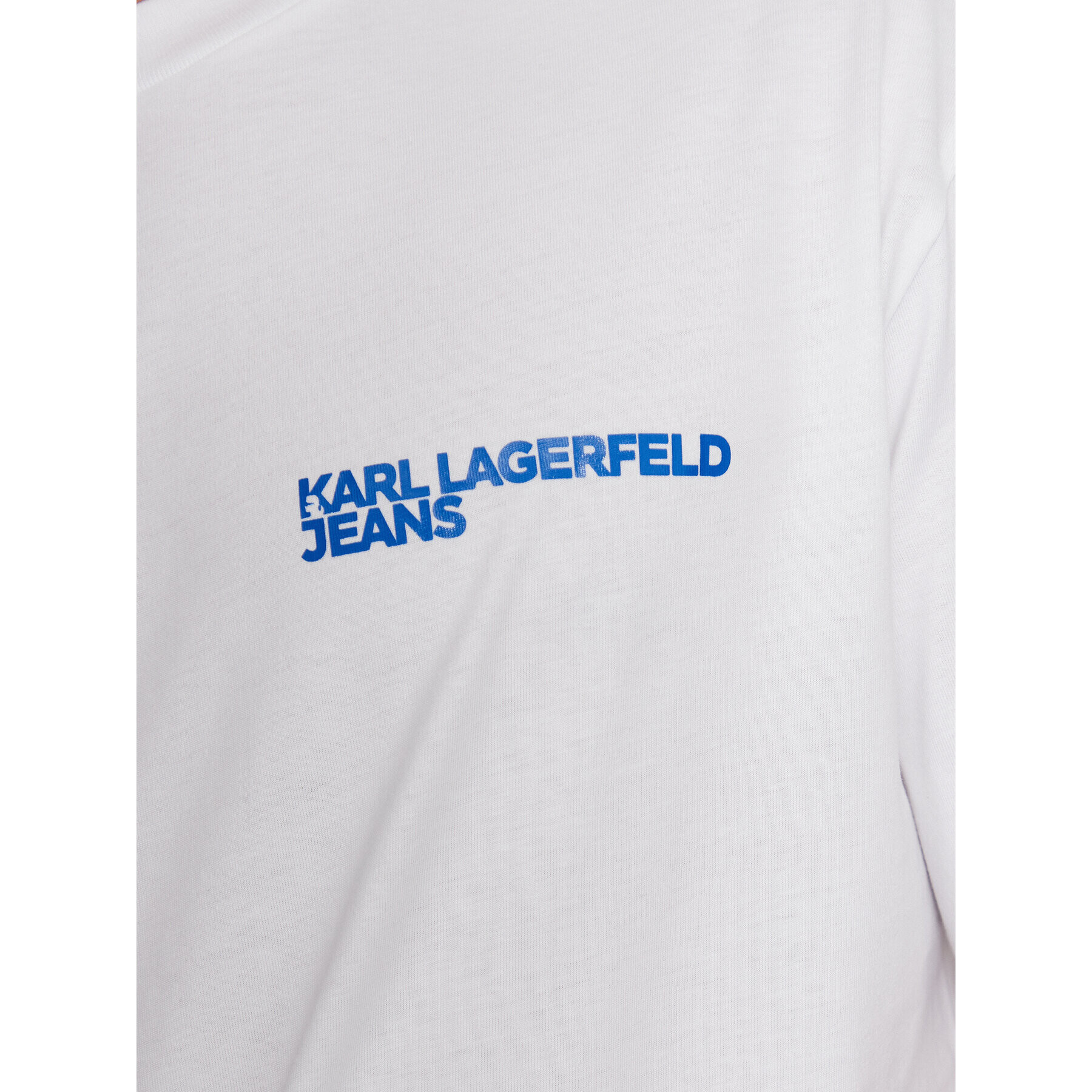 Karl Lagerfeld Jeans Тишърт Logo 231D1704 Бял Relaxed Fit - Pepit.bg