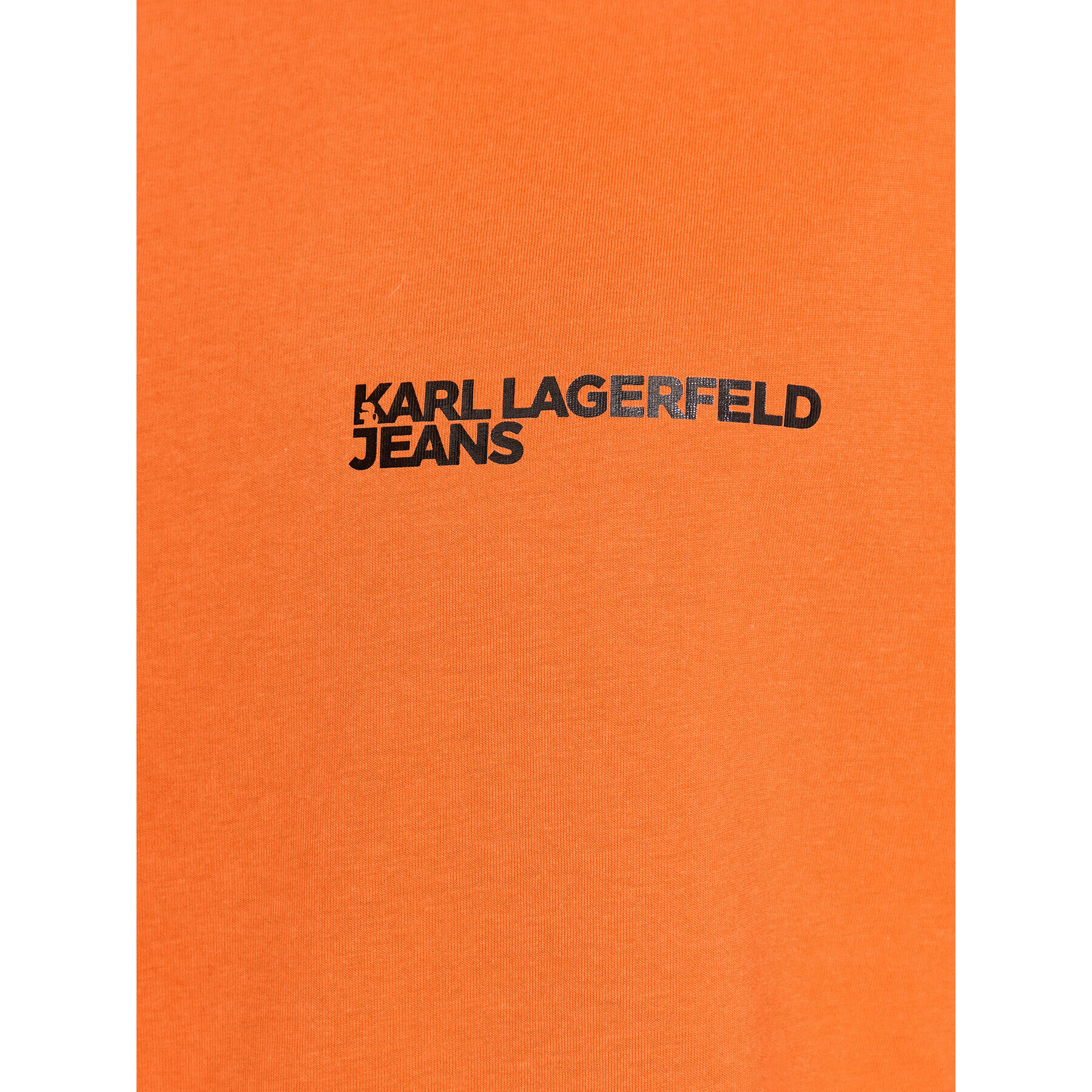 Karl Lagerfeld Jeans Тишърт Logo 231D1704 Оранжев Relaxed Fit - Pepit.bg