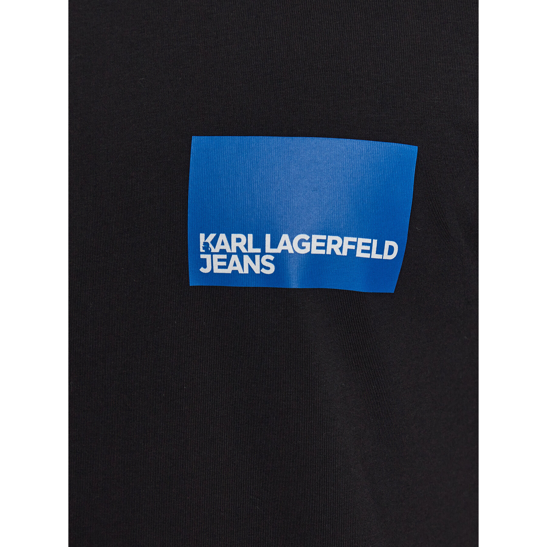 Karl Lagerfeld Jeans Тишърт Logo 231D1706 Черен Regular Fit - Pepit.bg