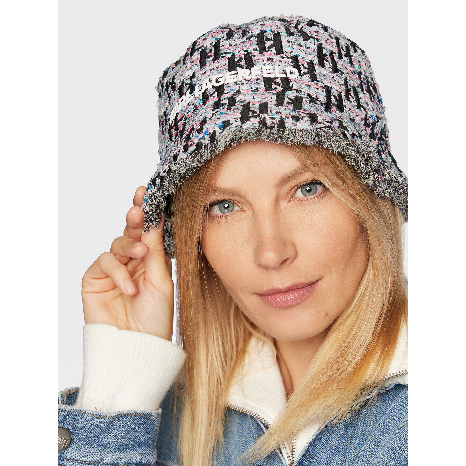 KARL LAGERFELD Капела Essential Boucle Bucket 225W3406 Цветен - Pepit.bg