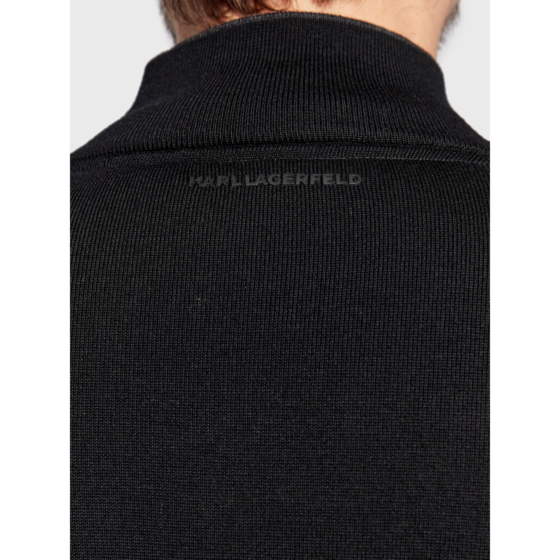 KARL LAGERFELD Кардиган 655004 524399 Черен Regular Fit - Pepit.bg