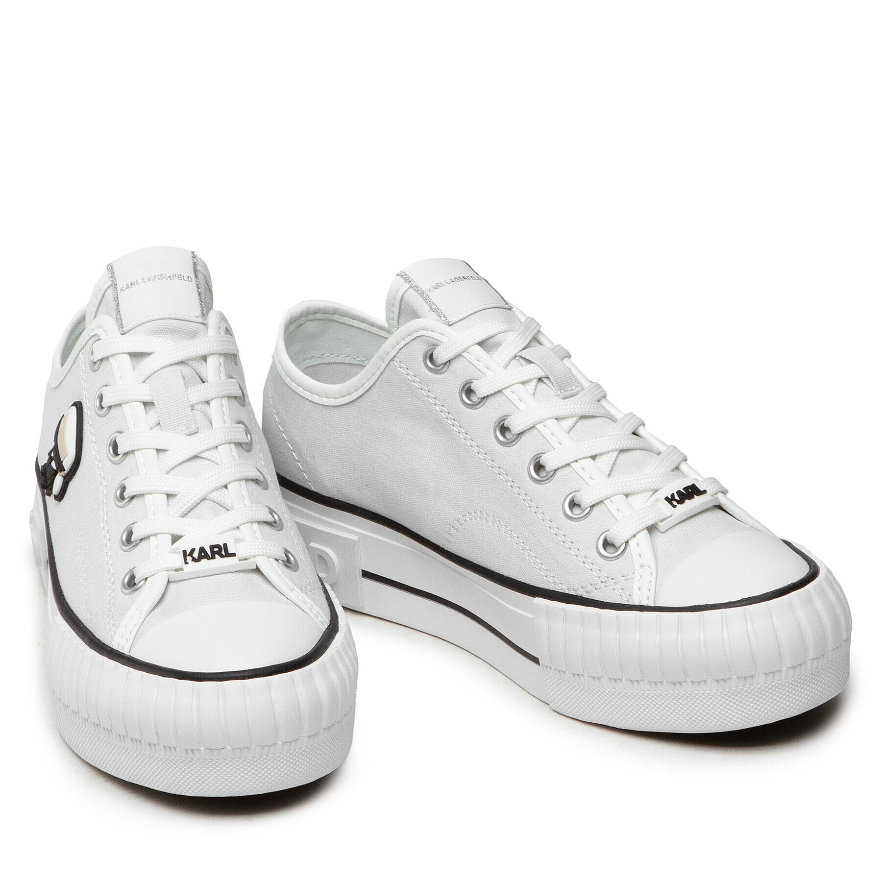 KARL LAGERFELD Кецове KL60410 Бял - Pepit.bg