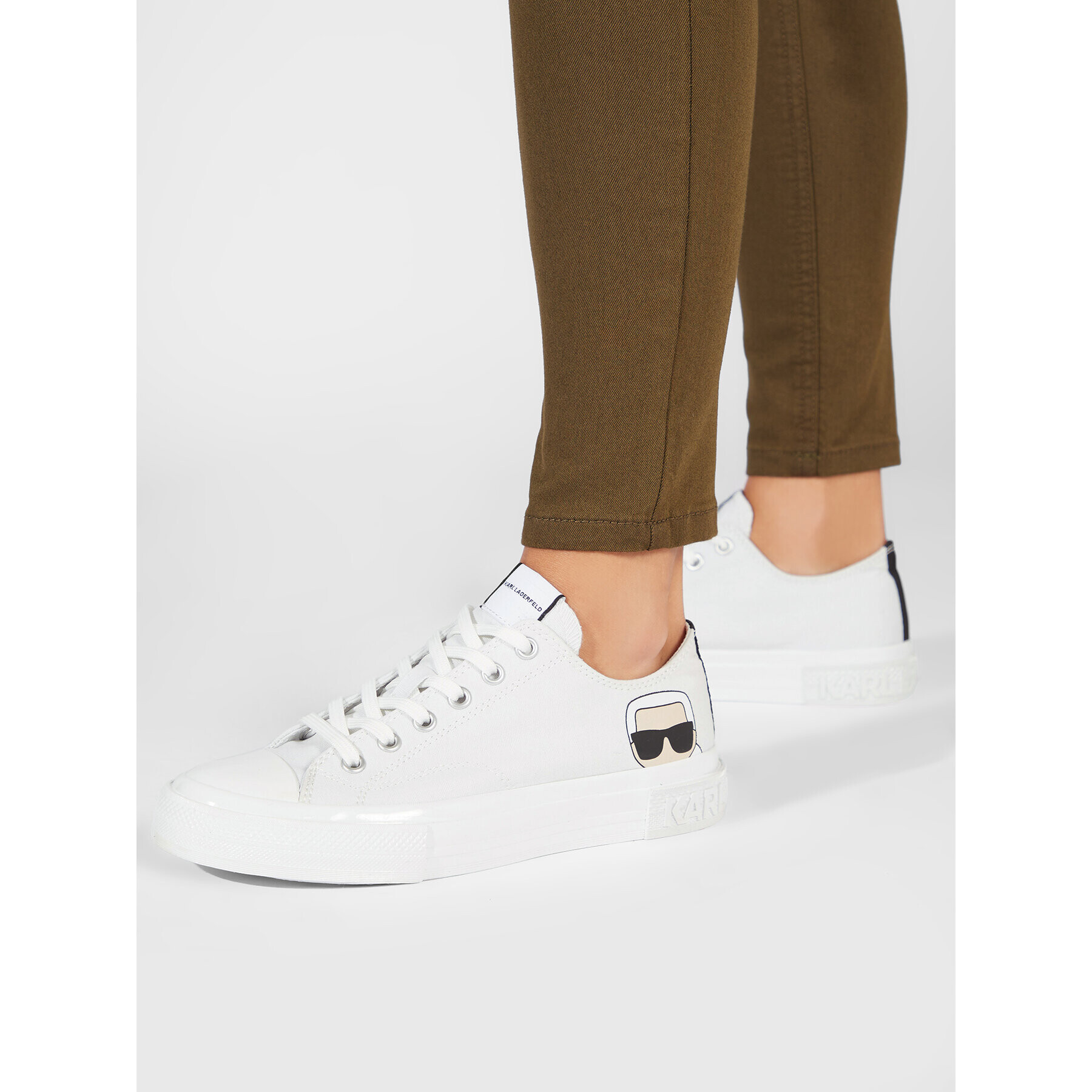 KARL LAGERFELD Кецове KL60310 Бял - Pepit.bg
