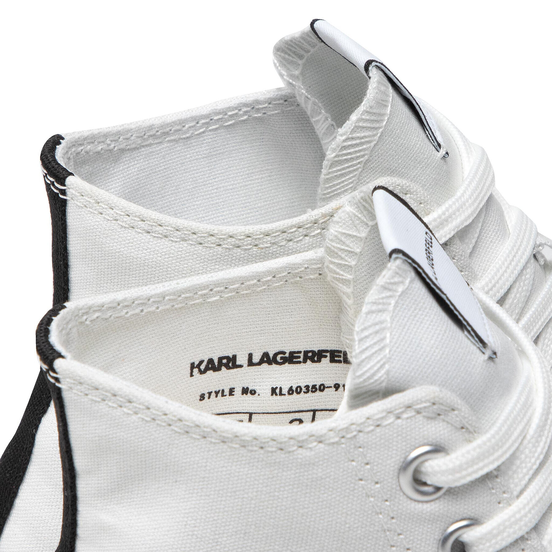 KARL LAGERFELD Кецове KL60350 Бял - Pepit.bg