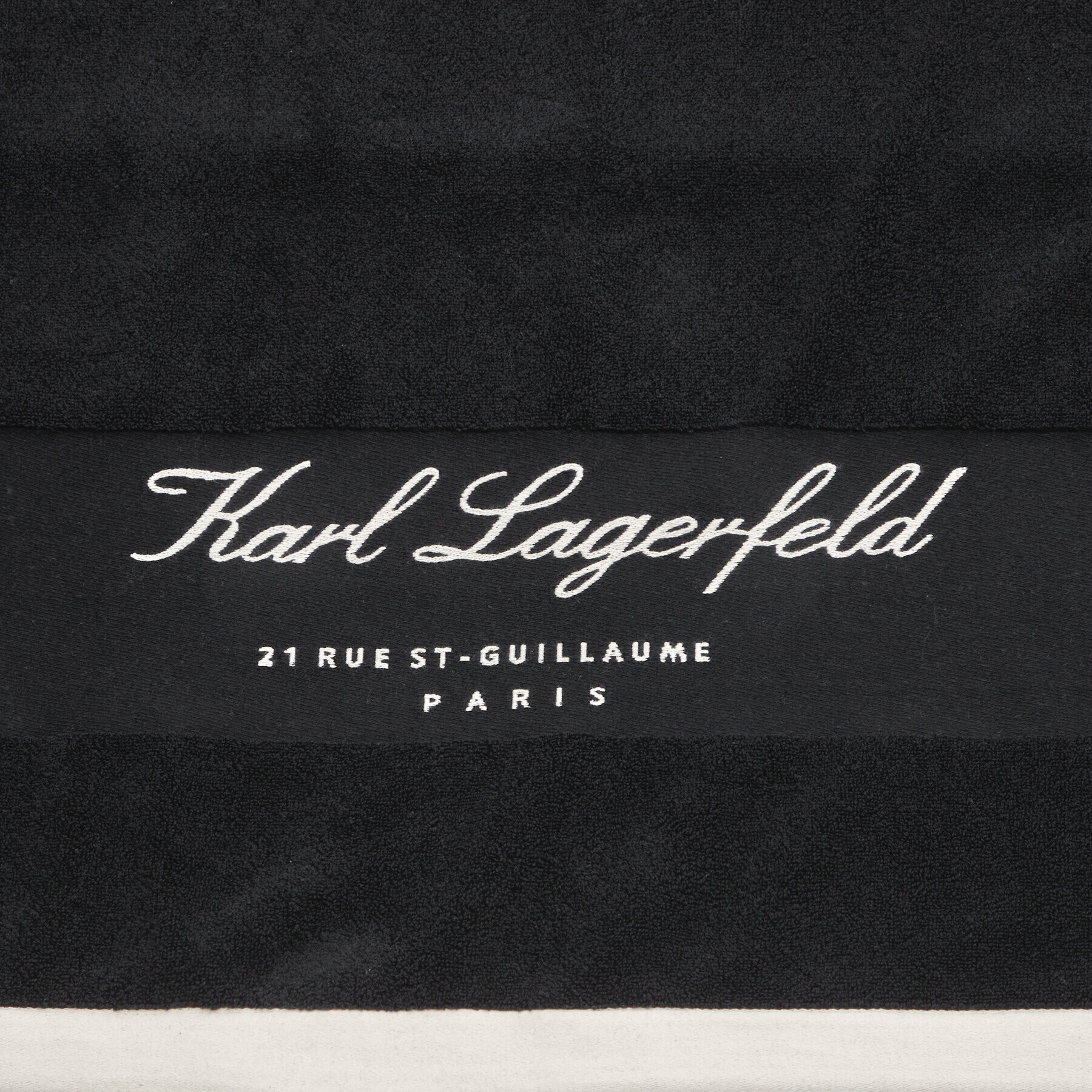 KARL LAGERFELD Хавлиена кърпа 231W3939 Черен - Pepit.bg