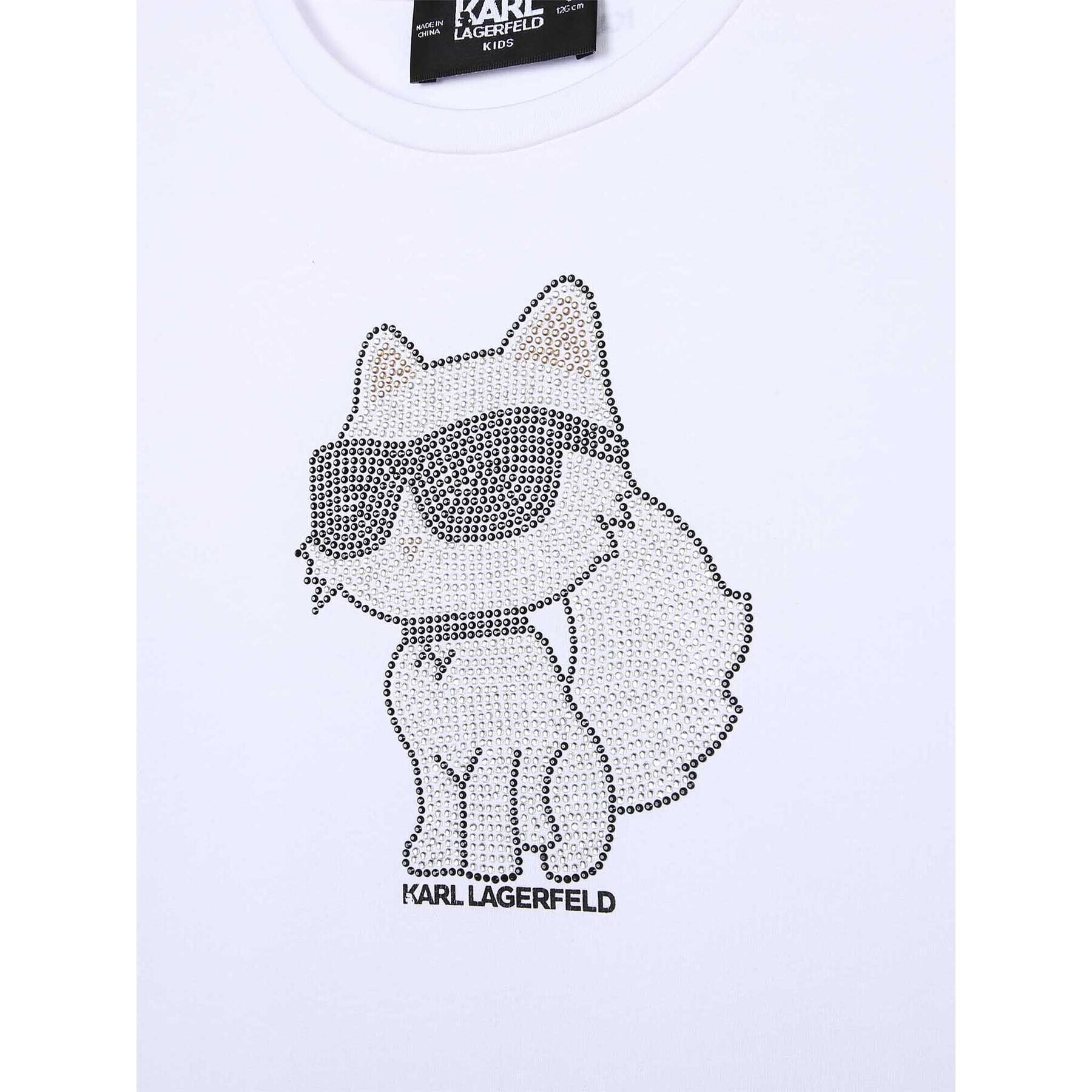 Karl Lagerfeld Kids Блуза Z15444 D Бял Regular Fit - Pepit.bg