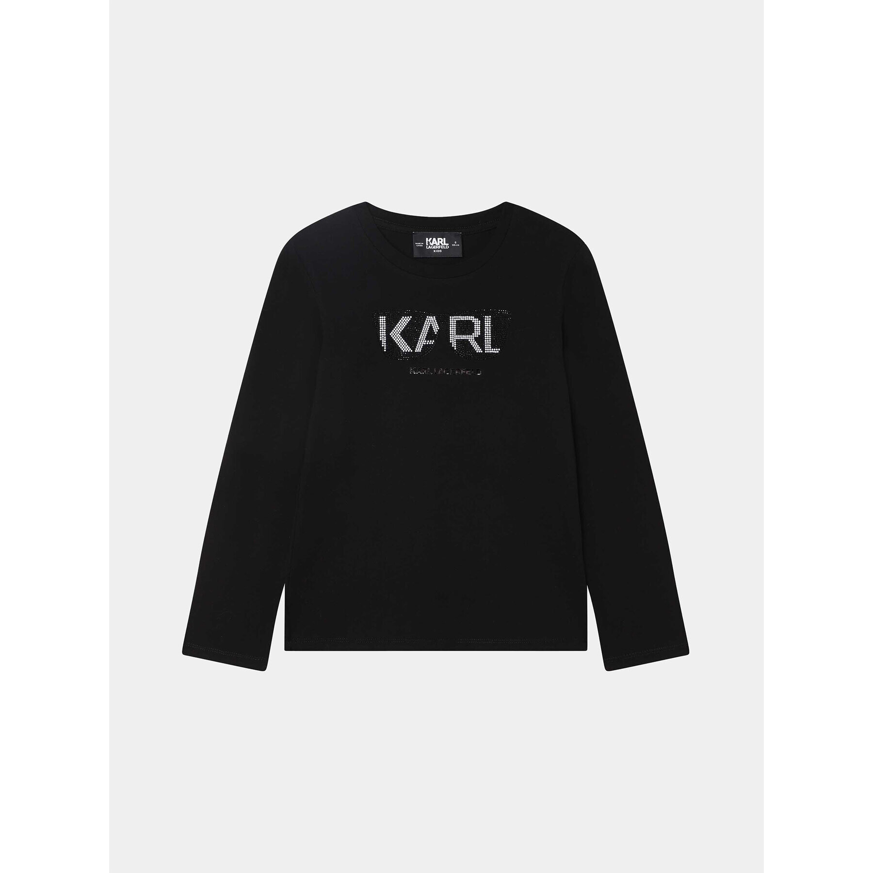 Karl Lagerfeld Kids Блуза Z15447 D Черен Regular Fit - Pepit.bg