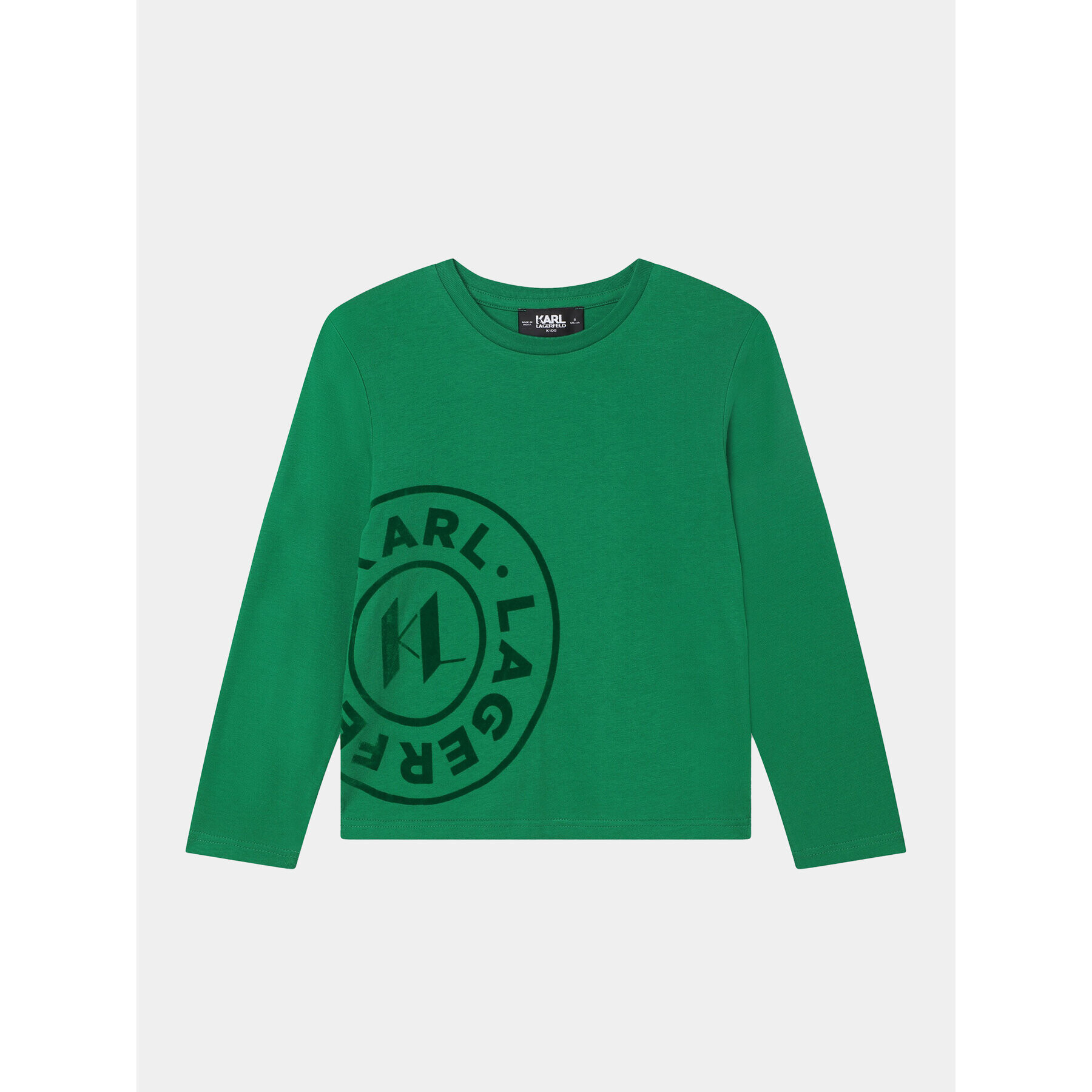 Karl Lagerfeld Kids Блуза Z25418 D Зелен Regular Fit - Pepit.bg