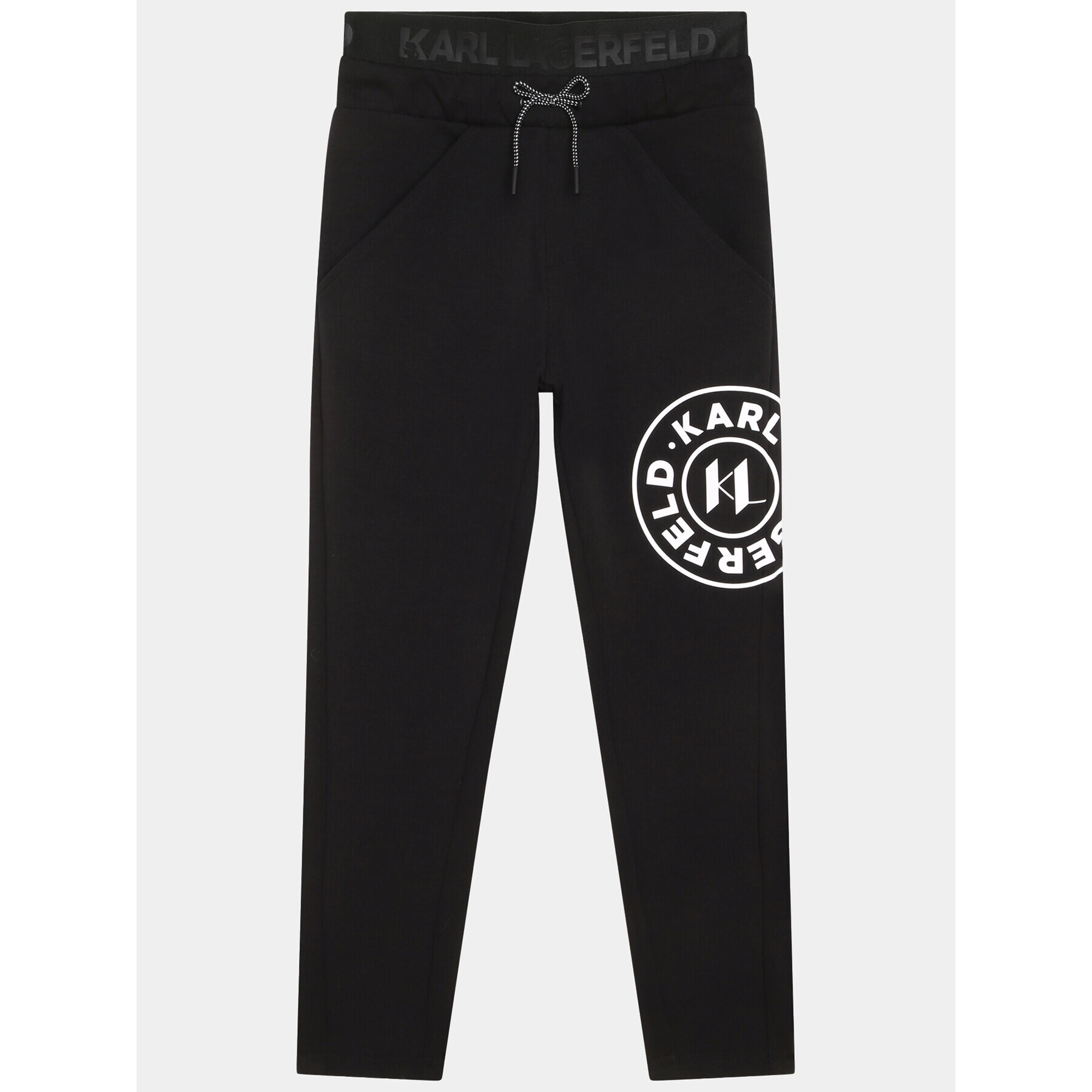 Karl Lagerfeld Kids Долнище анцуг Z24164 D Черен Regular Fit - Pepit.bg