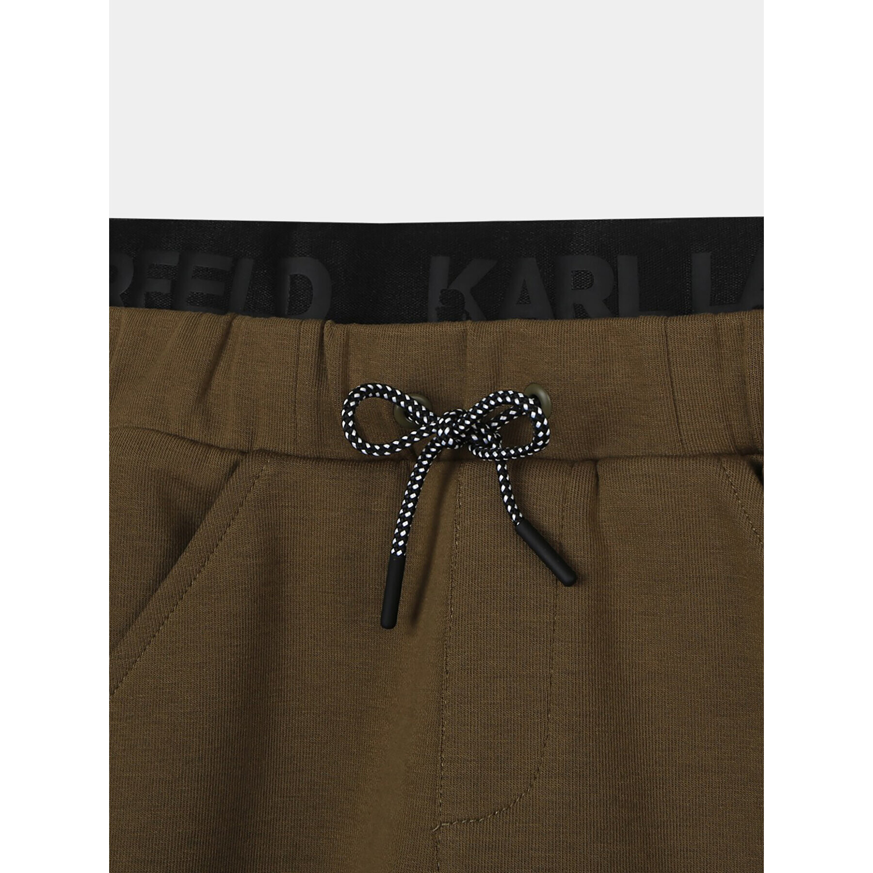 Karl Lagerfeld Kids Долнище анцуг Z24164 S Каки Regular Fit - Pepit.bg