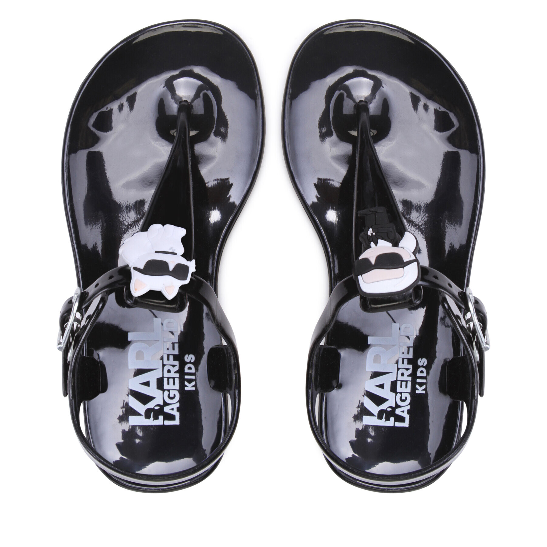Karl Lagerfeld Kids Джапанки Z19098 Черен - Pepit.bg