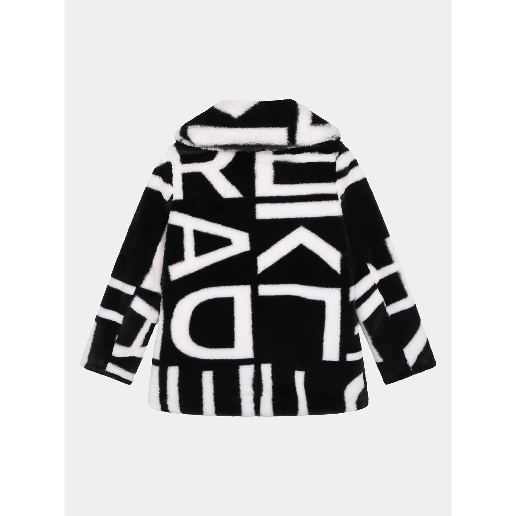 Karl Lagerfeld Kids Кожено палто Z16168 S Черен Regular Fit - Pepit.bg