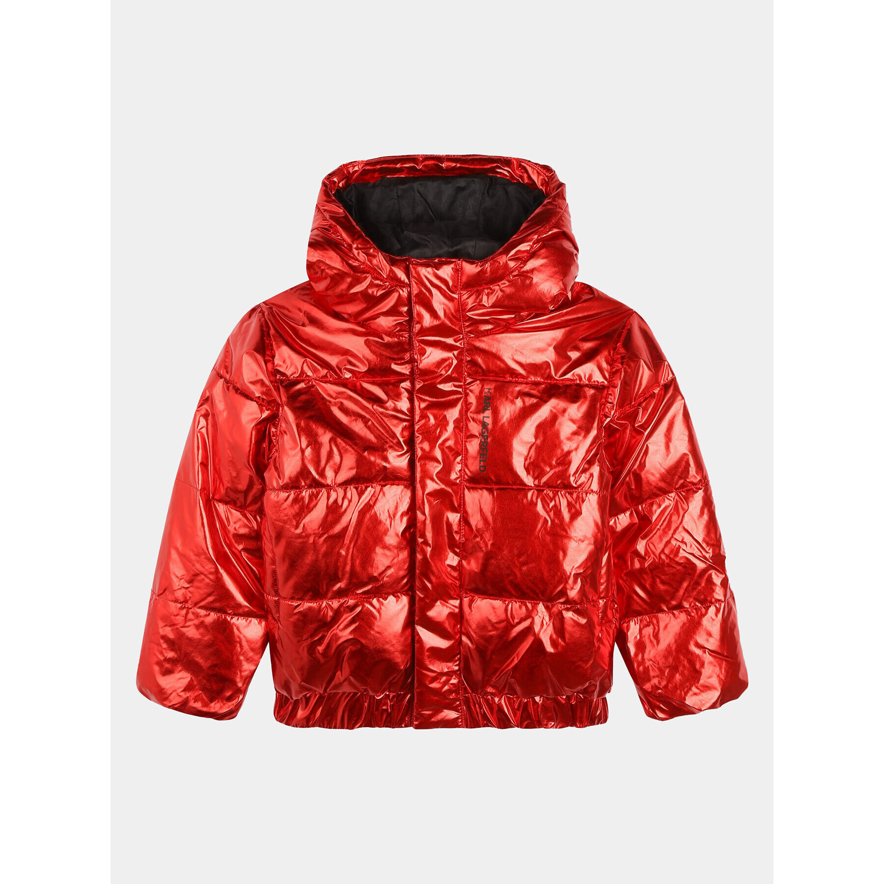 Karl Lagerfeld Kids Пухено яке Z16165 D Червен Regular Fit - Pepit.bg