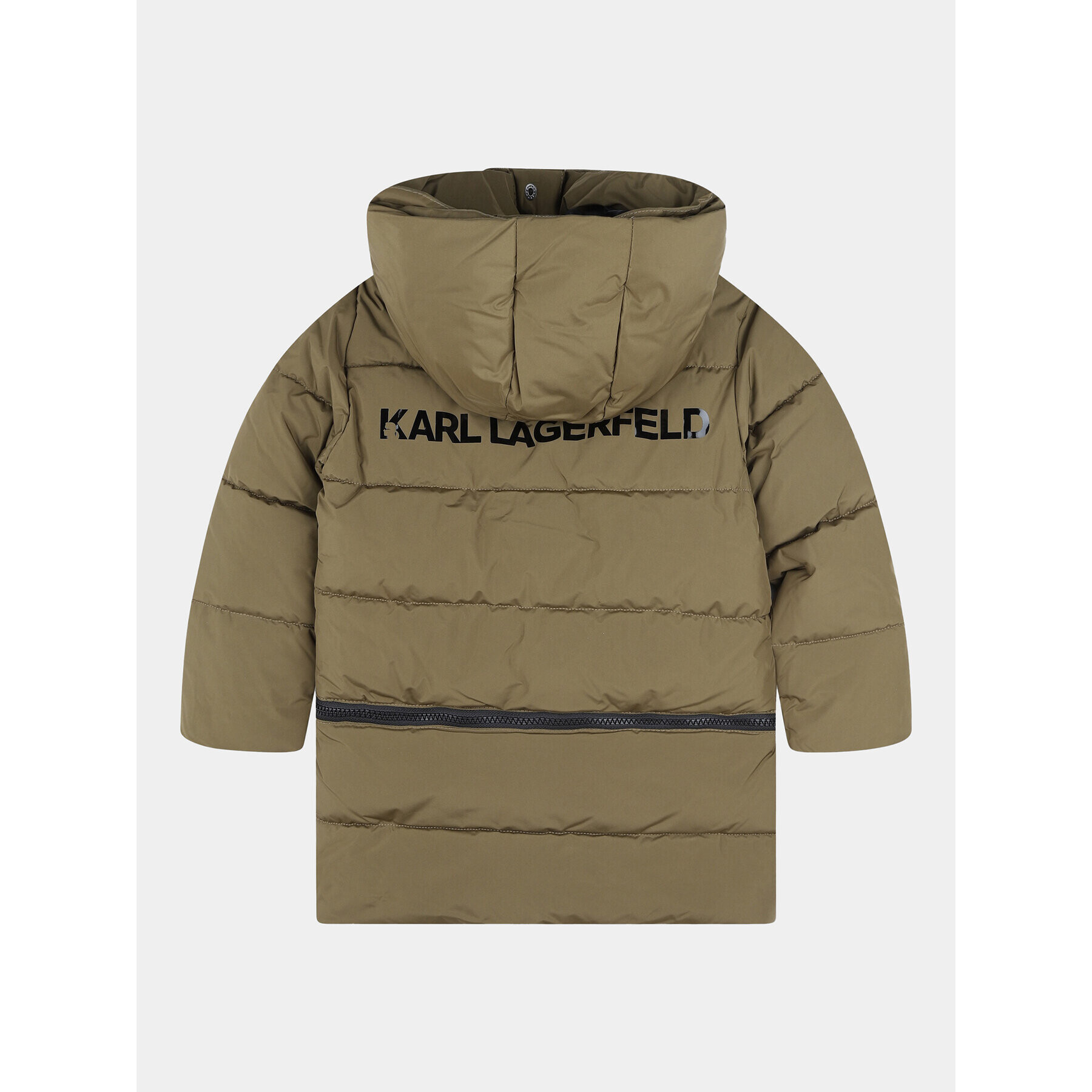 Karl Lagerfeld Kids Пухено яке Z16167 D Каки Regular Fit - Pepit.bg