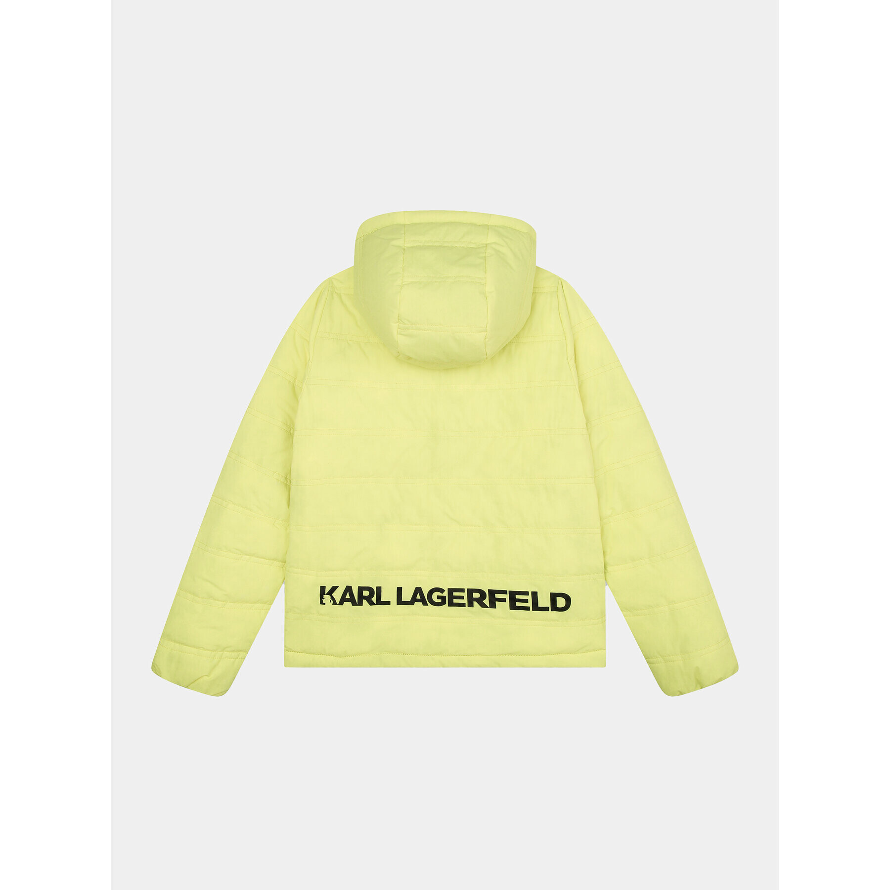 Karl Lagerfeld Kids Пухено яке Z26105 S Жълт Regular Fit - Pepit.bg