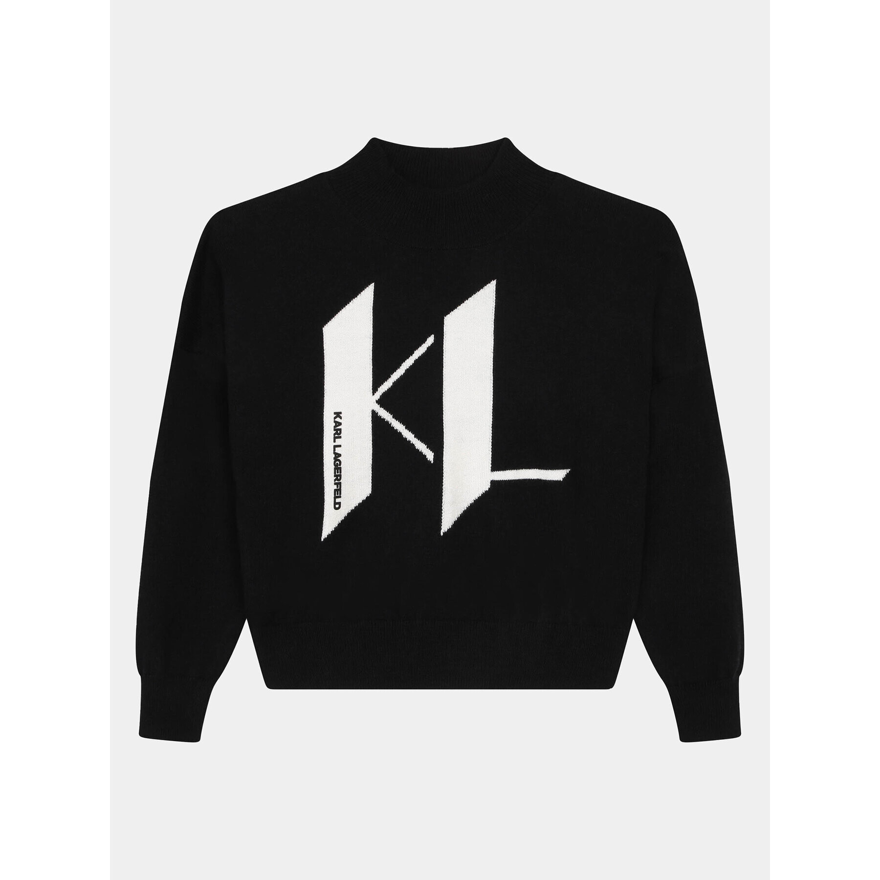 Karl Lagerfeld Kids Пуловер Z15453 D Черен Regular Fit - Pepit.bg
