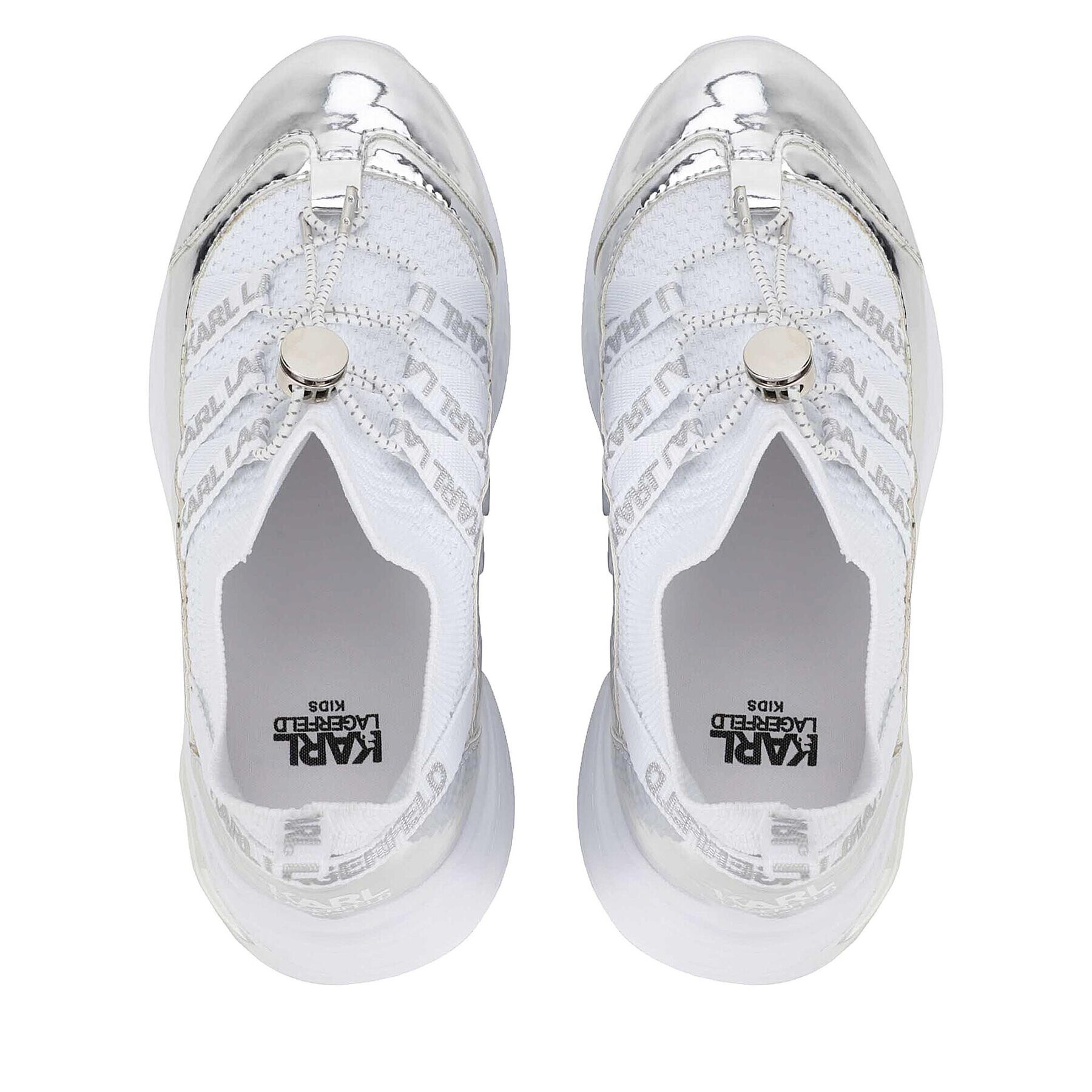 Karl Lagerfeld Kids Сникърси Z19108 Бял - Pepit.bg
