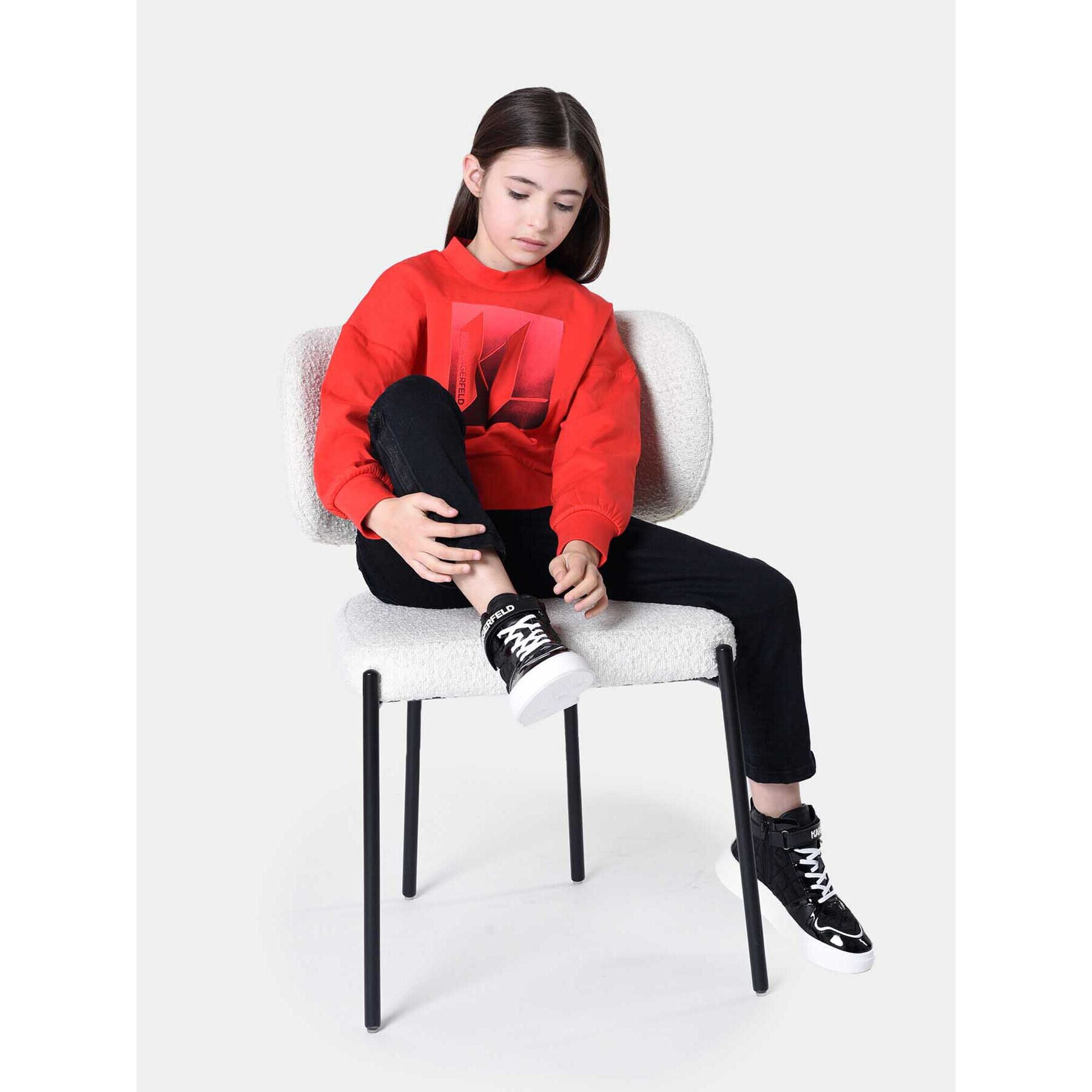 Karl Lagerfeld Kids Суитшърт Z15461 D Червен Regular Fit - Pepit.bg