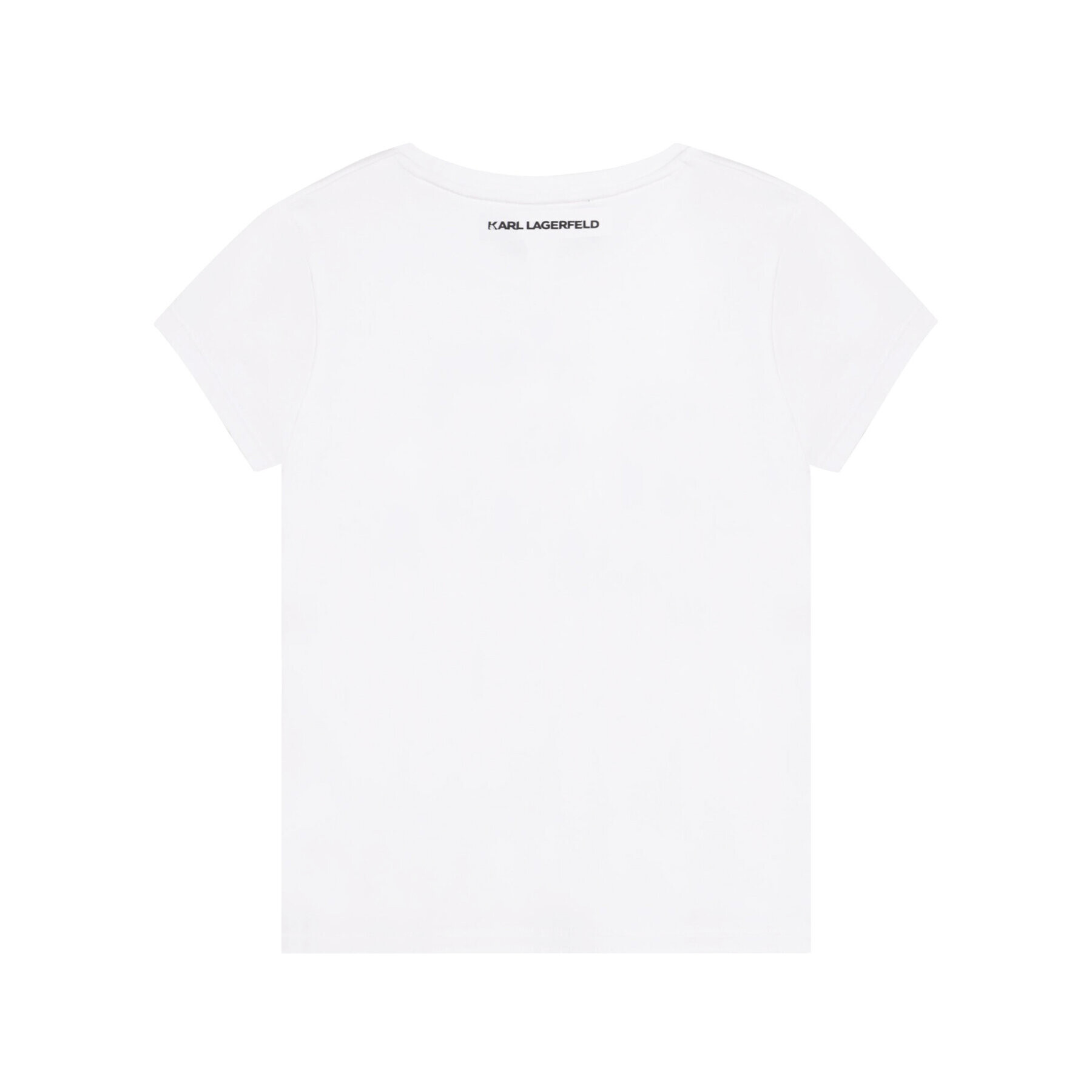 Karl Lagerfeld Kids Тишърт Z15420 S Бял Regular Fit - Pepit.bg
