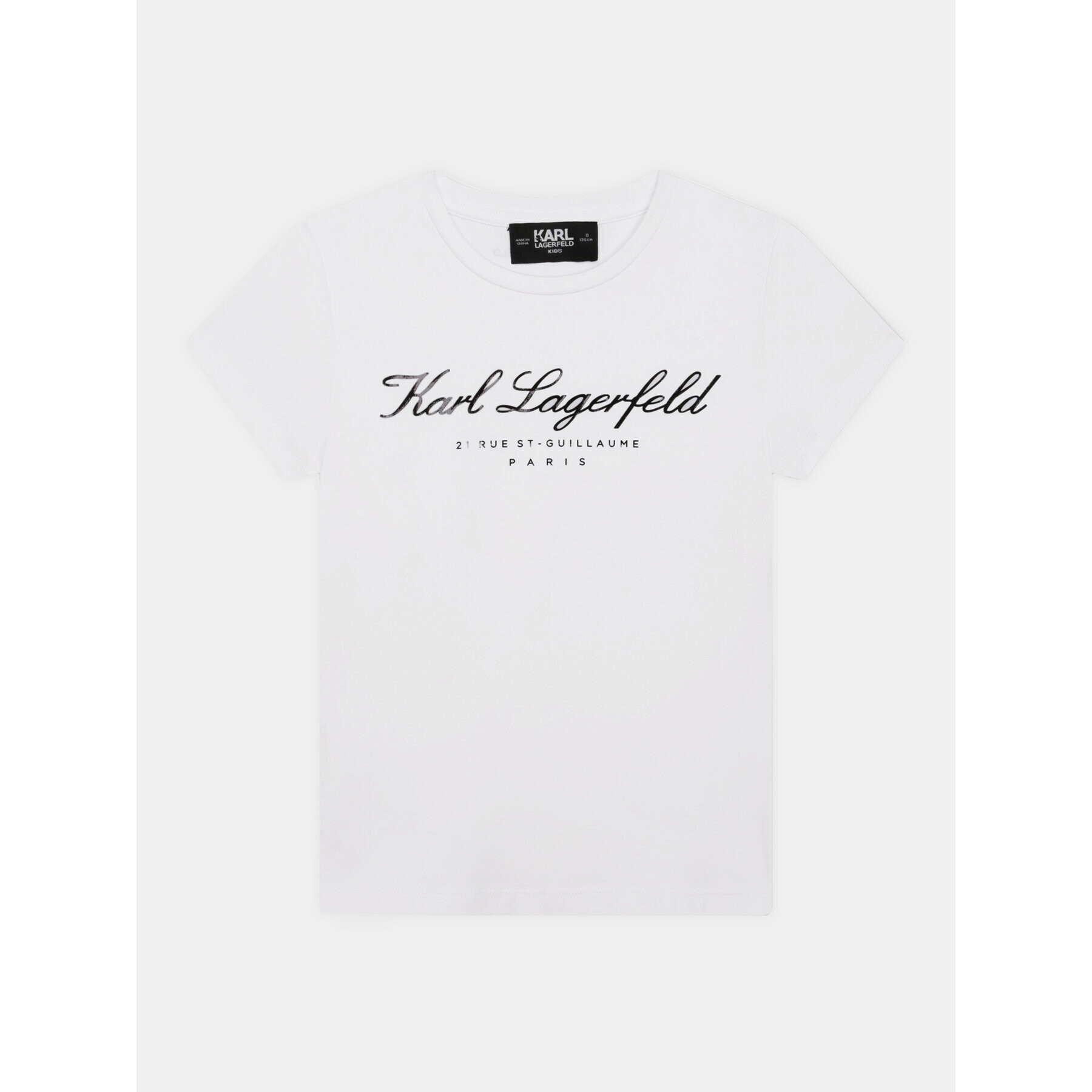 Karl Lagerfeld Kids Тишърт Z15435 D Бял Regular Fit - Pepit.bg