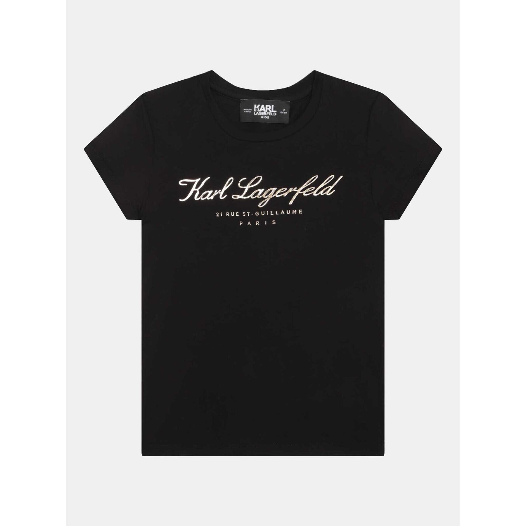 Karl Lagerfeld Kids Тишърт Z15435 D Черен Regular Fit - Pepit.bg