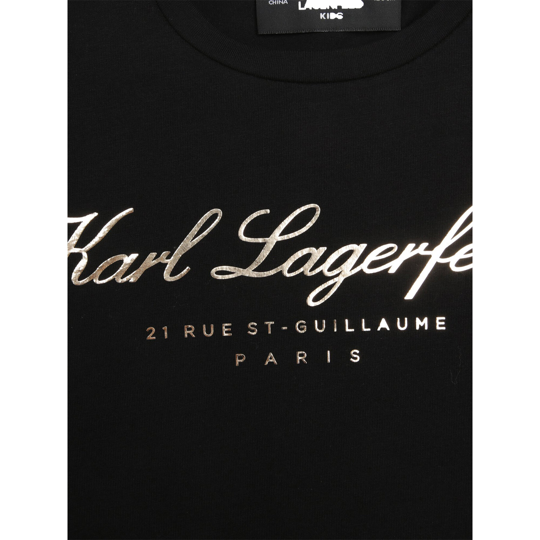 Karl Lagerfeld Kids Тишърт Z15435 D Черен Regular Fit - Pepit.bg