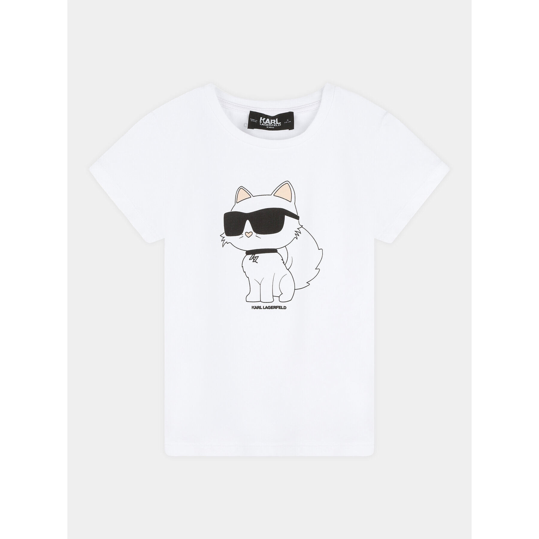 Karl Lagerfeld Kids Тишърт Z15437 D Бял Regular Fit - Pepit.bg