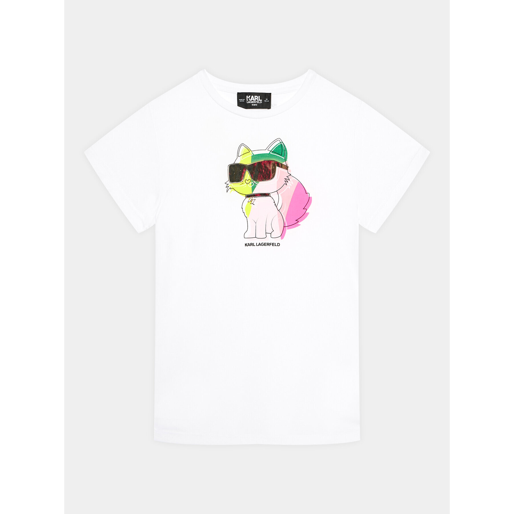 Karl Lagerfeld Kids Тишърт Z15439 D Бял Regular Fit - Pepit.bg