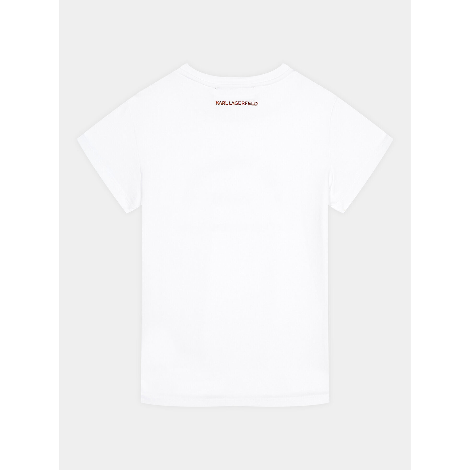 Karl Lagerfeld Kids Тишърт Z15443 S Бял Regular Fit - Pepit.bg