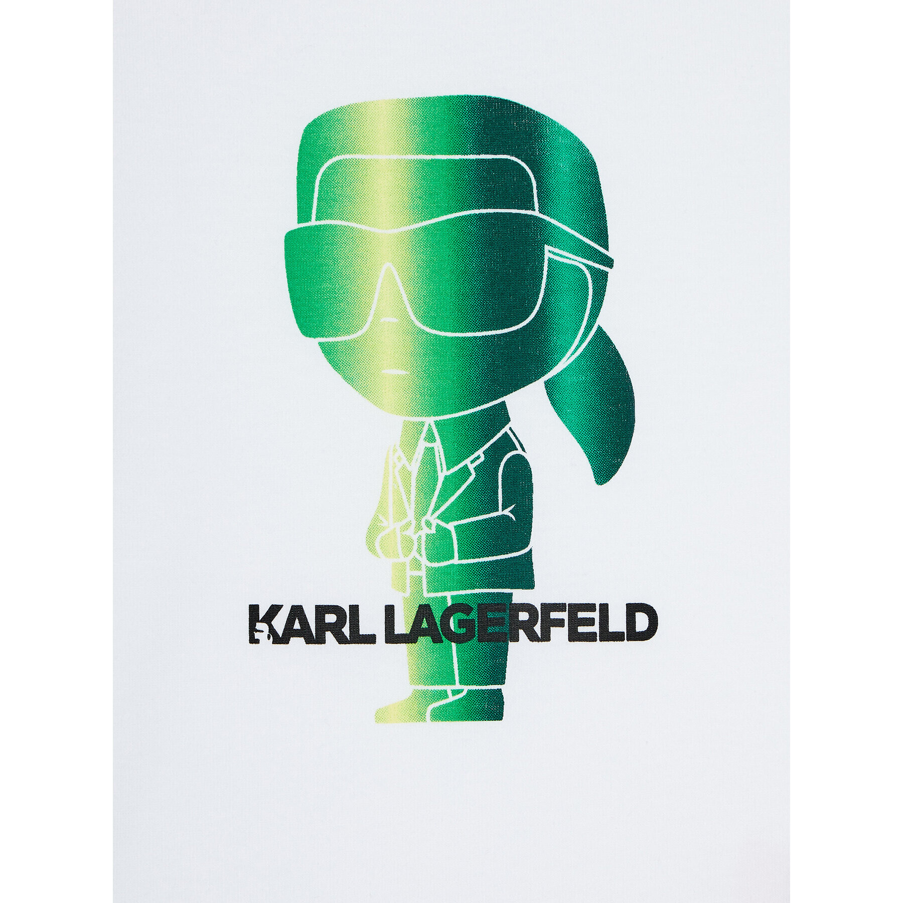 Karl Lagerfeld Kids Тишърт Z25411 M Бял Regular Fit - Pepit.bg