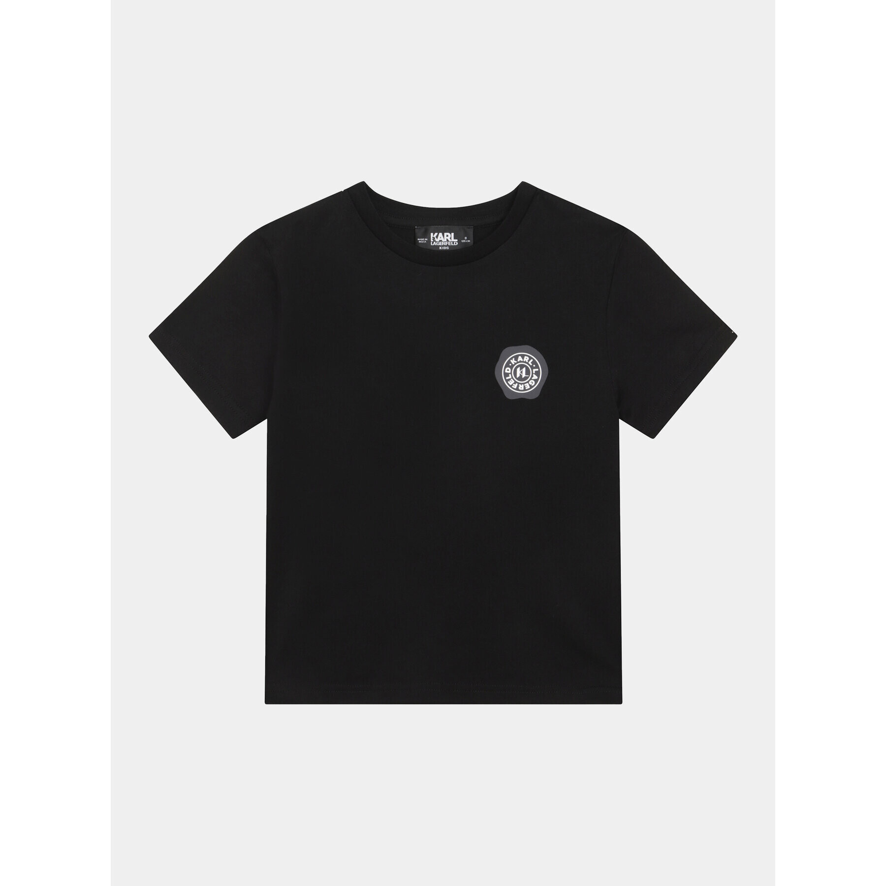 Karl Lagerfeld Kids Тишърт Z25413 S Черен Regular Fit - Pepit.bg
