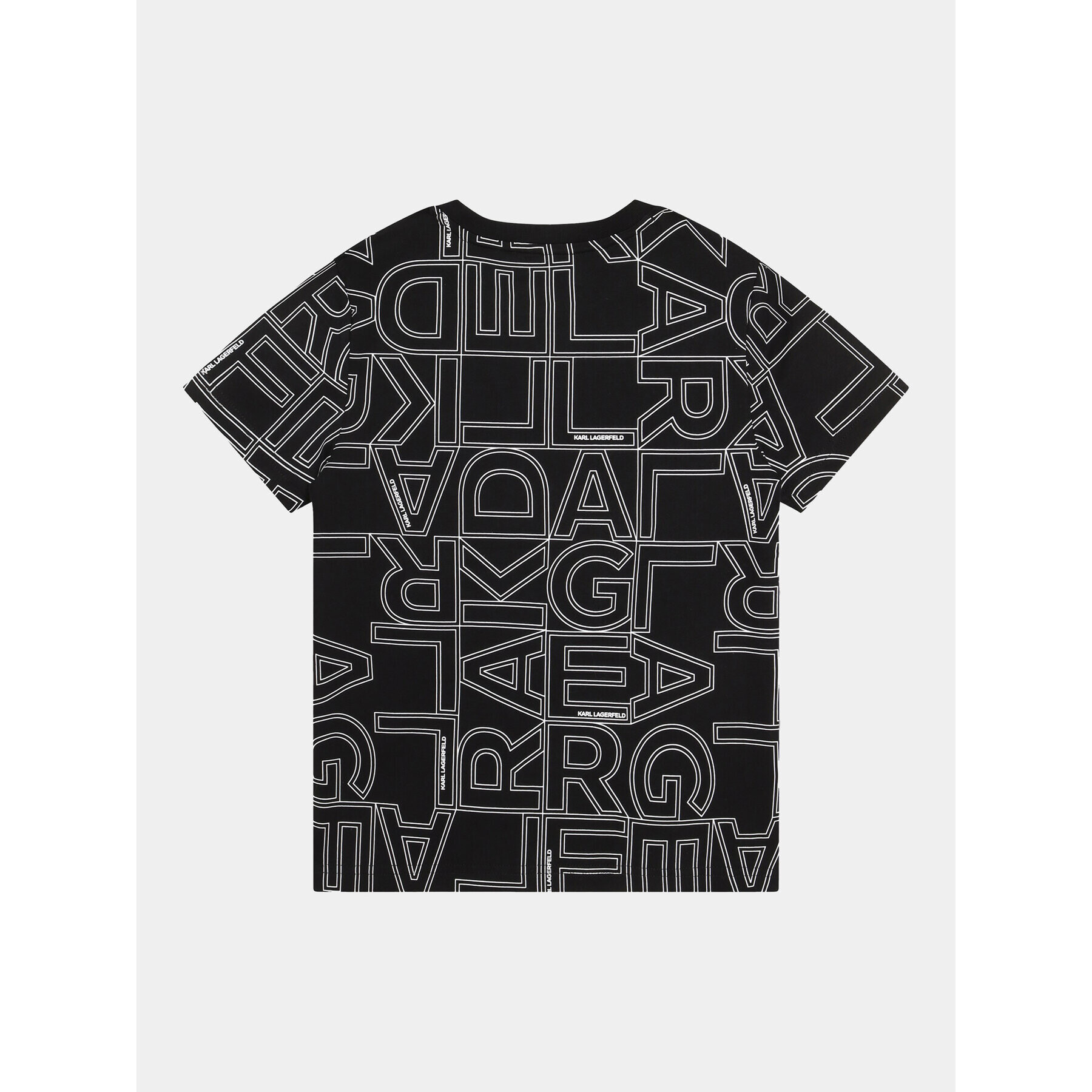 Karl Lagerfeld Kids Тишърт Z25414 S Черен Regular Fit - Pepit.bg