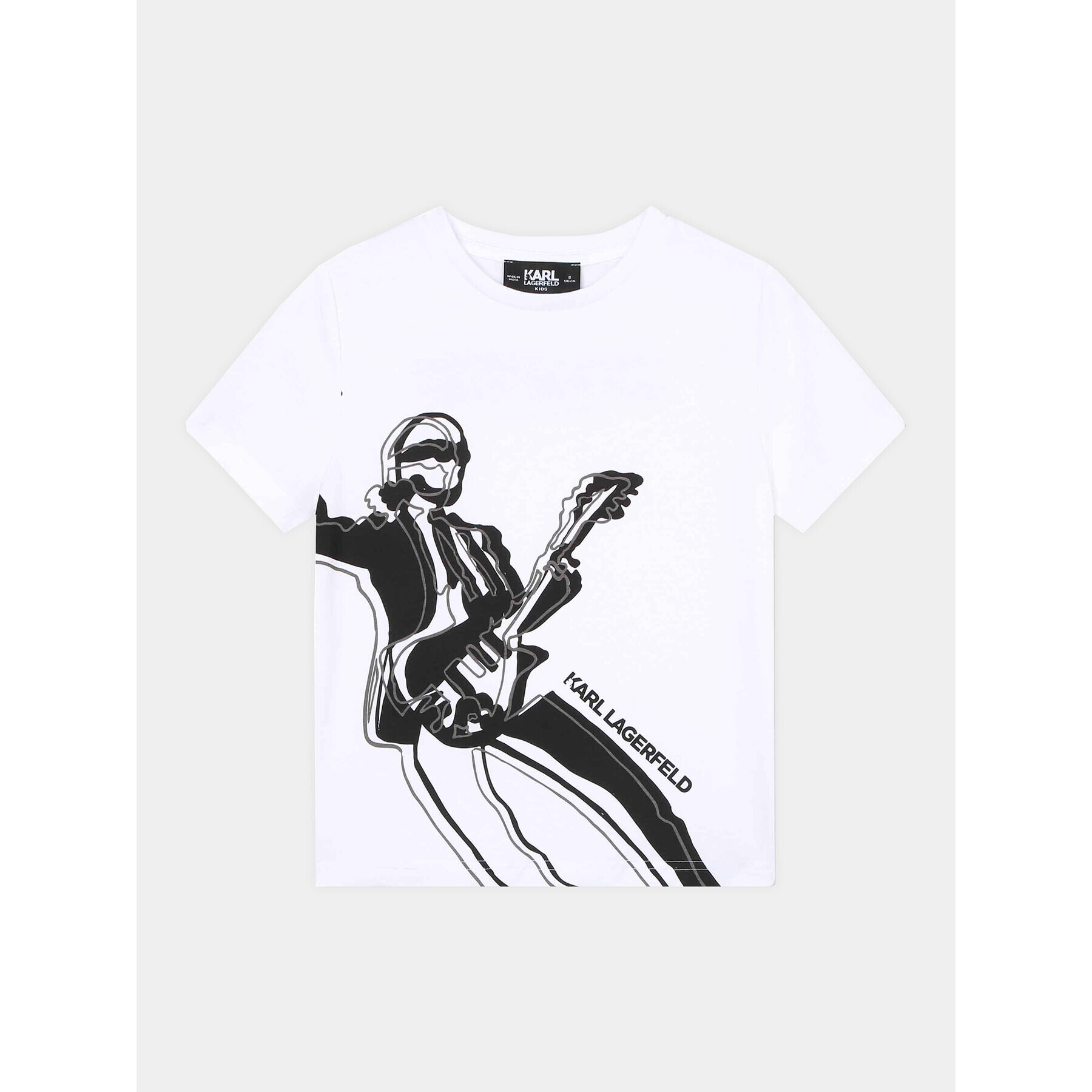 Karl Lagerfeld Kids Тишърт Z25417 D Бял Regular Fit - Pepit.bg