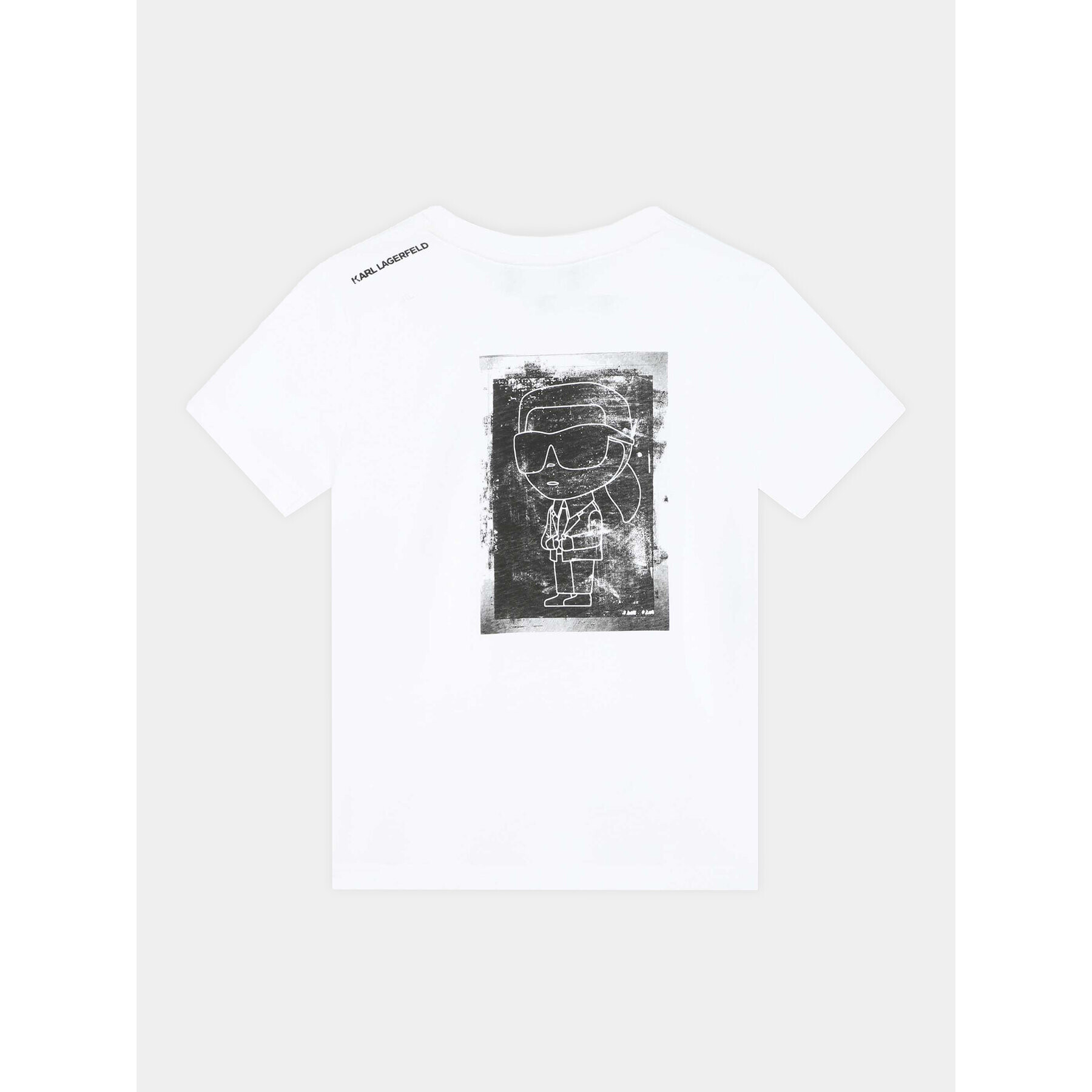 Karl Lagerfeld Kids Тишърт Z25422 S Бял Regular Fit - Pepit.bg