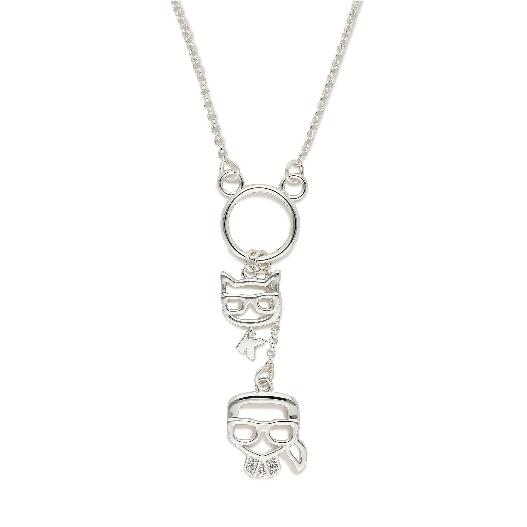 KARL LAGERFELD Колие 226W3935 Сребрист - Pepit.bg