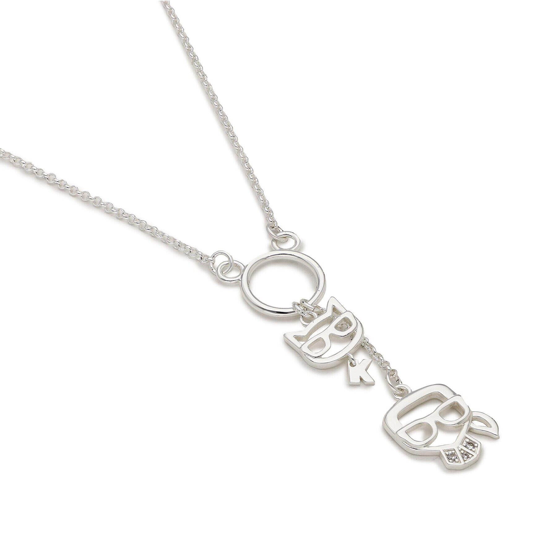 KARL LAGERFELD Колие 226W3935 Сребрист - Pepit.bg