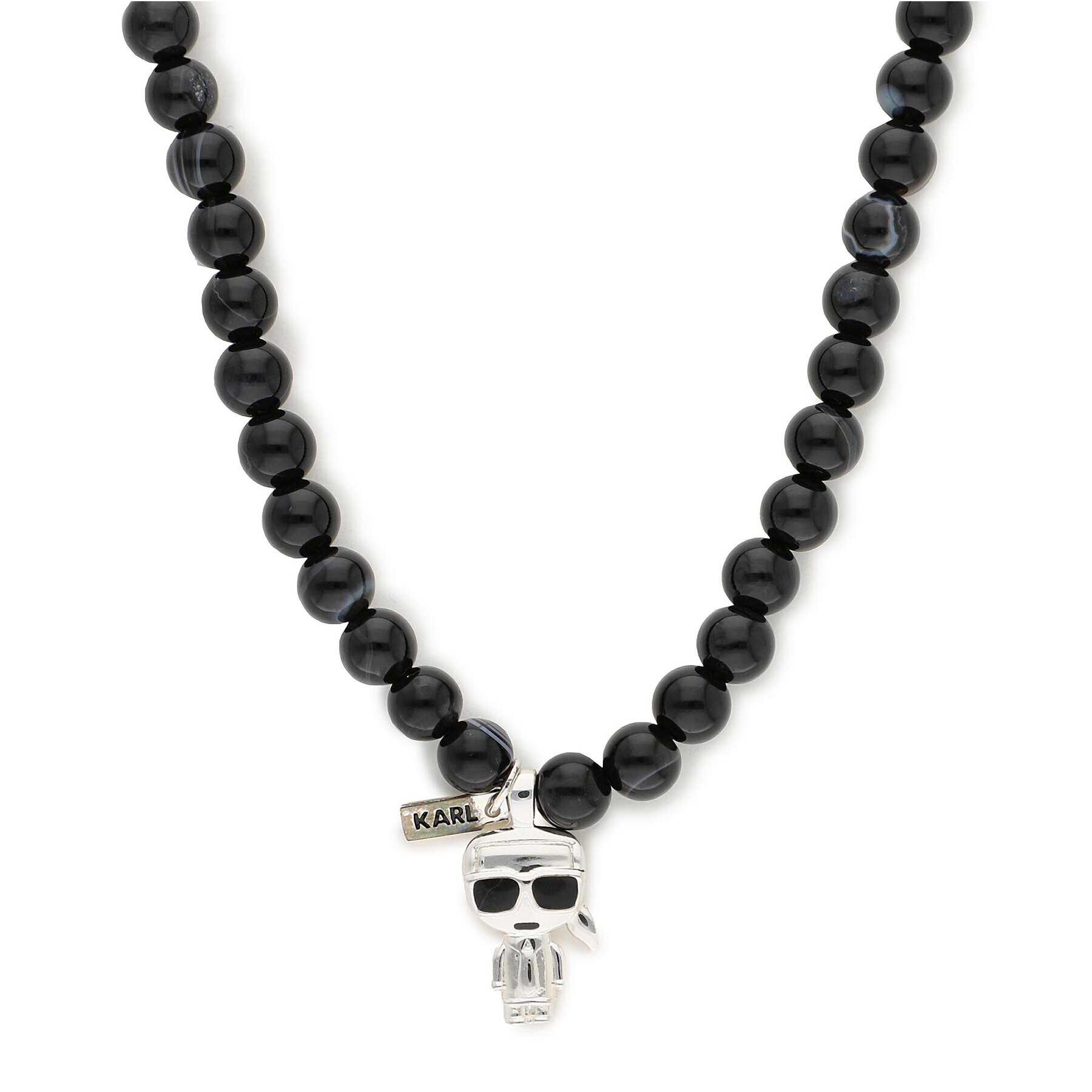 KARL LAGERFELD Колие 226W3990 Черен - Pepit.bg