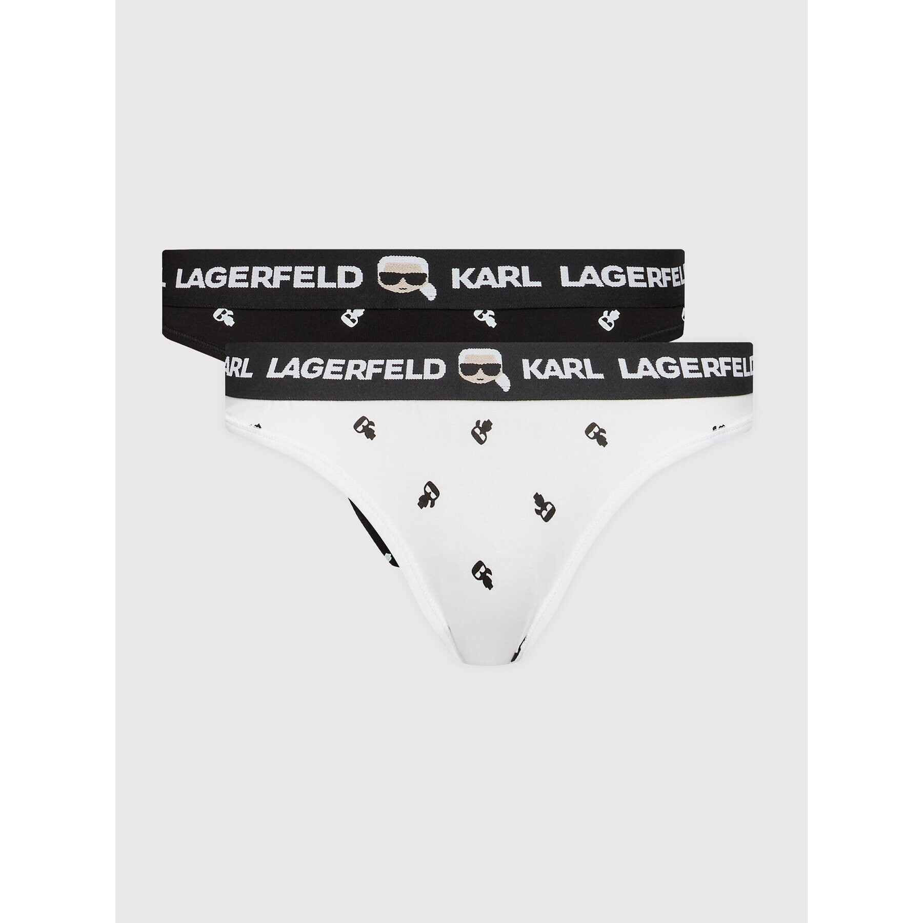 KARL LAGERFELD Комплект 2 чифта бикини Ikonik 220W2157 Черен - Pepit.bg