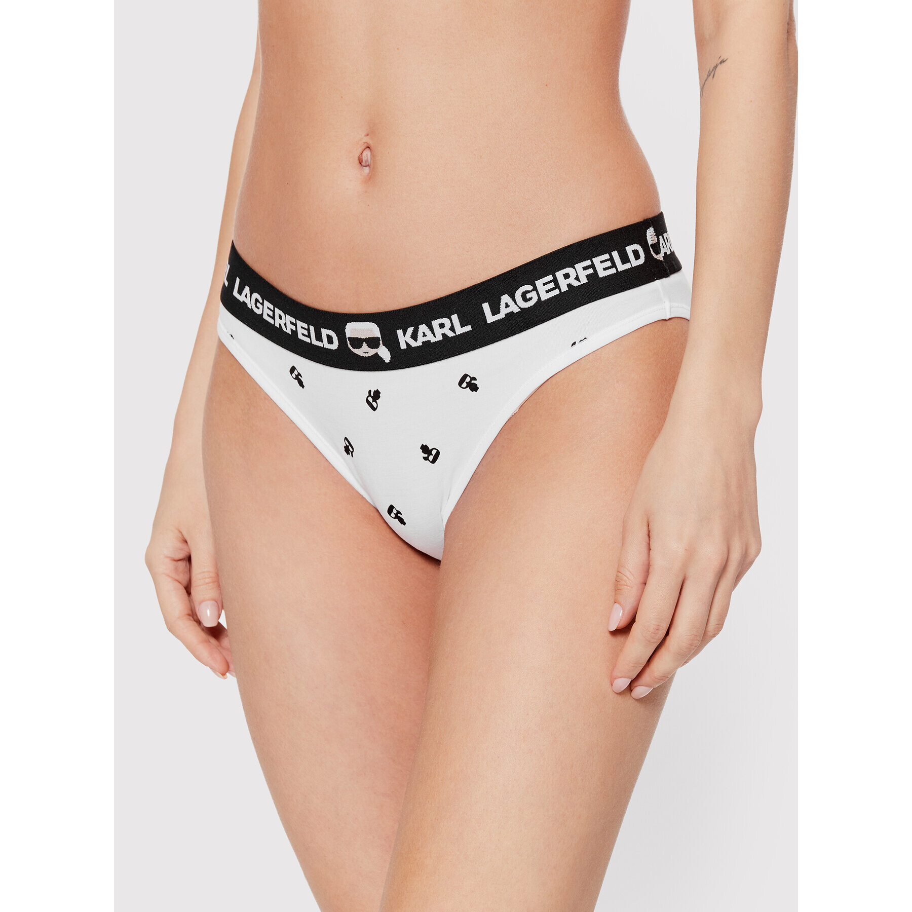 KARL LAGERFELD Комплект 2 чифта бикини Ikonik 220W2157 Черен - Pepit.bg
