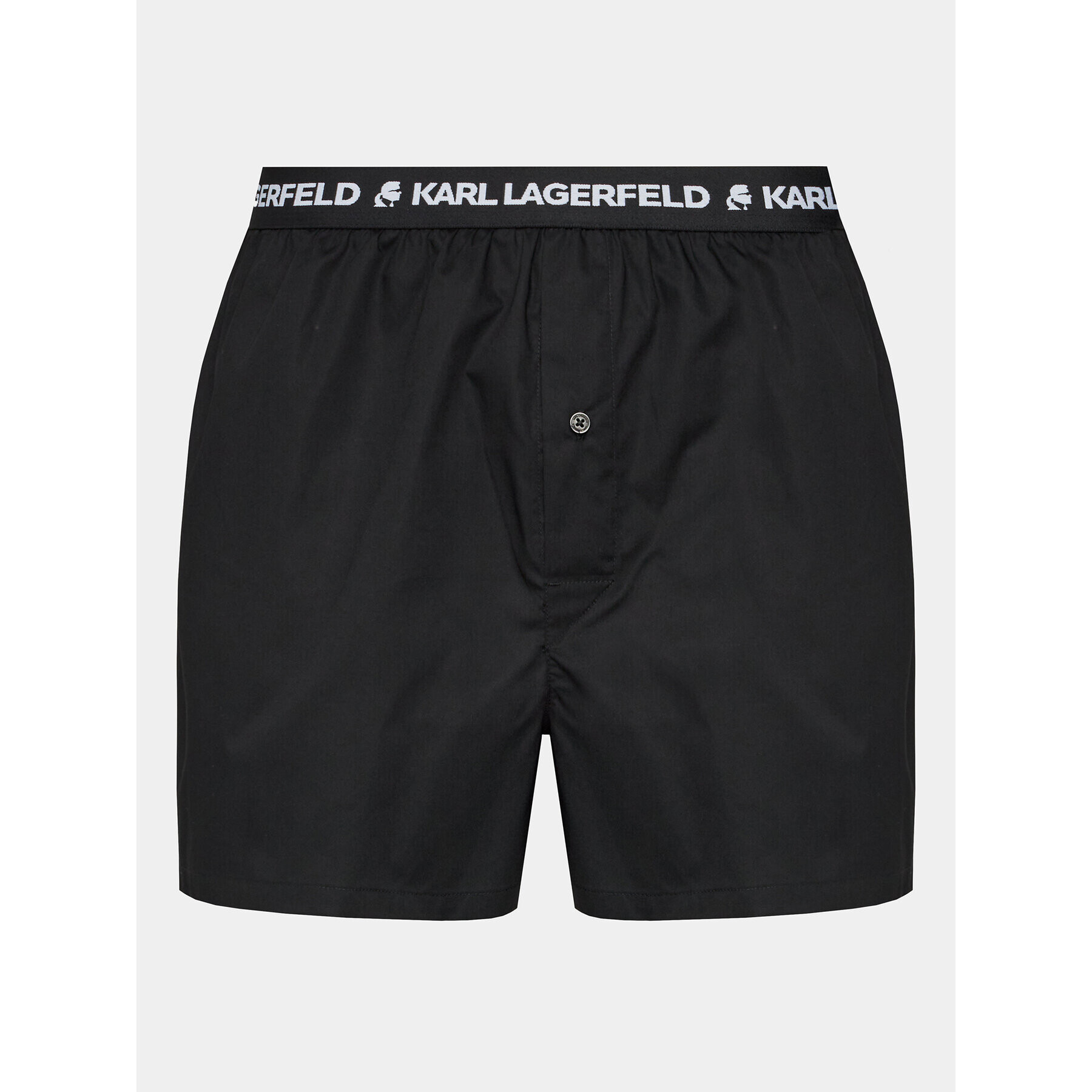 KARL LAGERFELD Комплект 3 чифта боксерки Aop Woven Boxer Short (X3) 235M2108 Черен - Pepit.bg