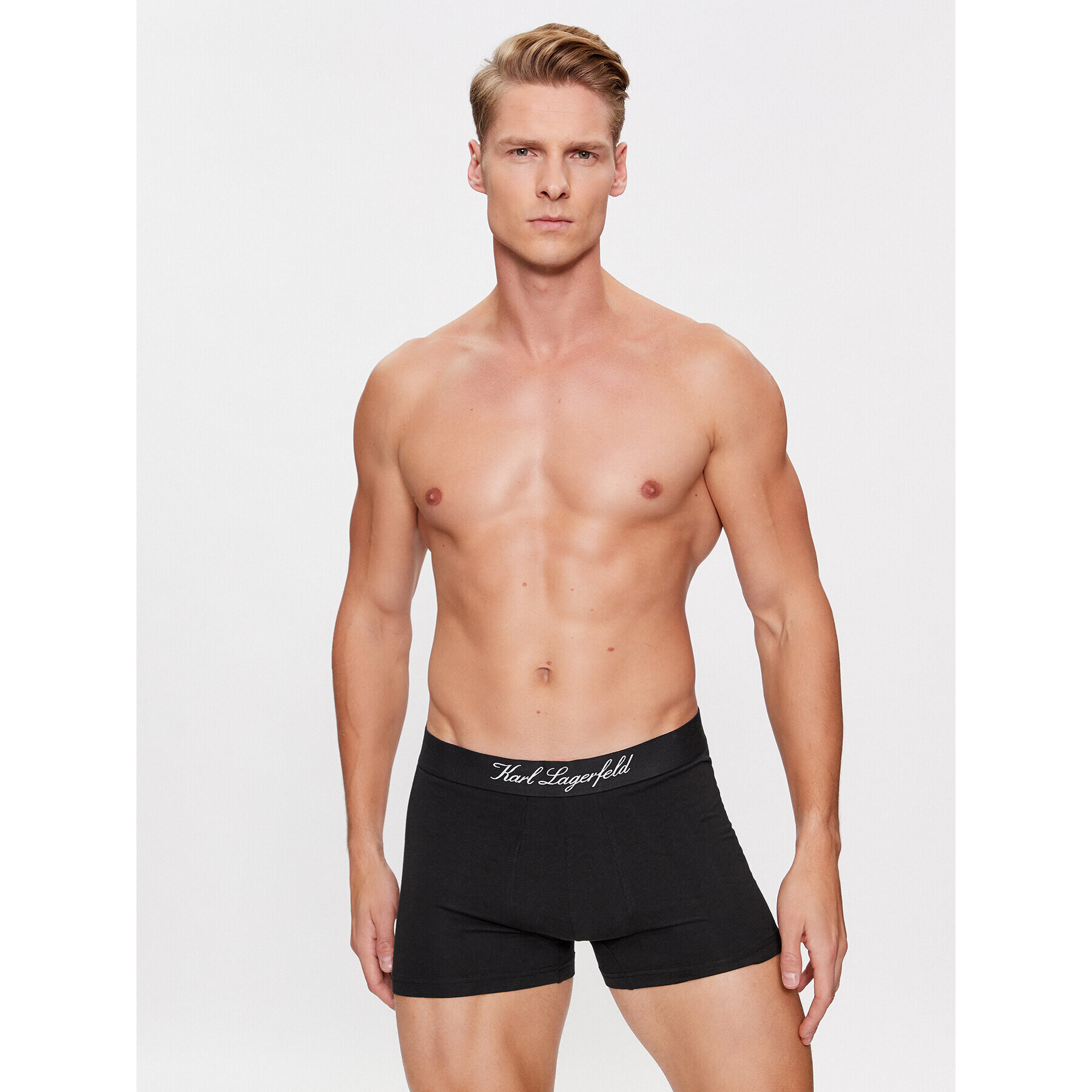 KARL LAGERFELD Комплект 3 чифта боксерки Hotel Karl Trunk Set (3 Pack) 231M2101 Черен - Pepit.bg