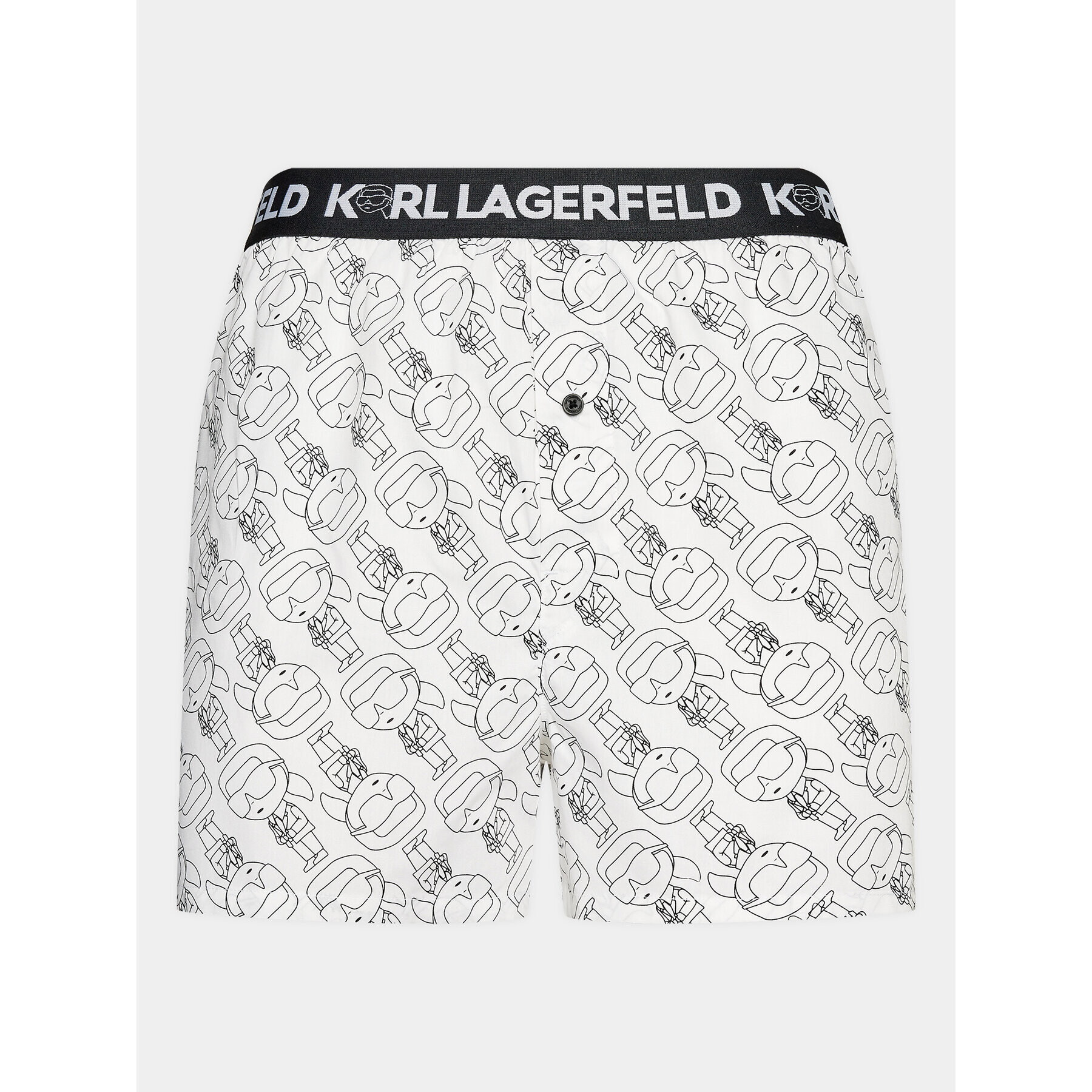 KARL LAGERFELD Комплект 3 чифта боксерки Ikonik 2.0 Woven Boxer (X3) 235M2115 Черен - Pepit.bg