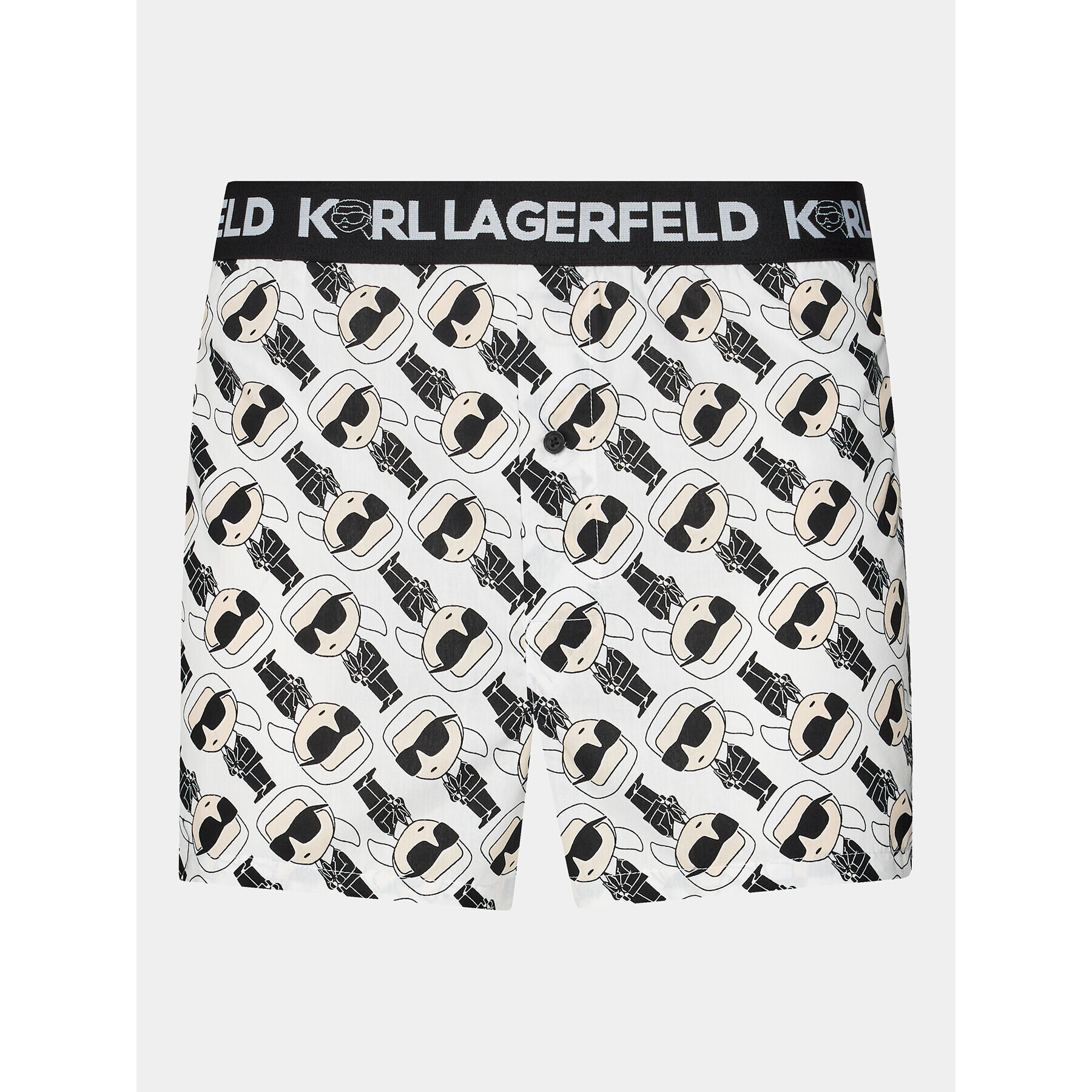 KARL LAGERFELD Комплект 3 чифта боксерки Ikonik 2.0 Woven Boxer (X3) 236M2102 Черен - Pepit.bg