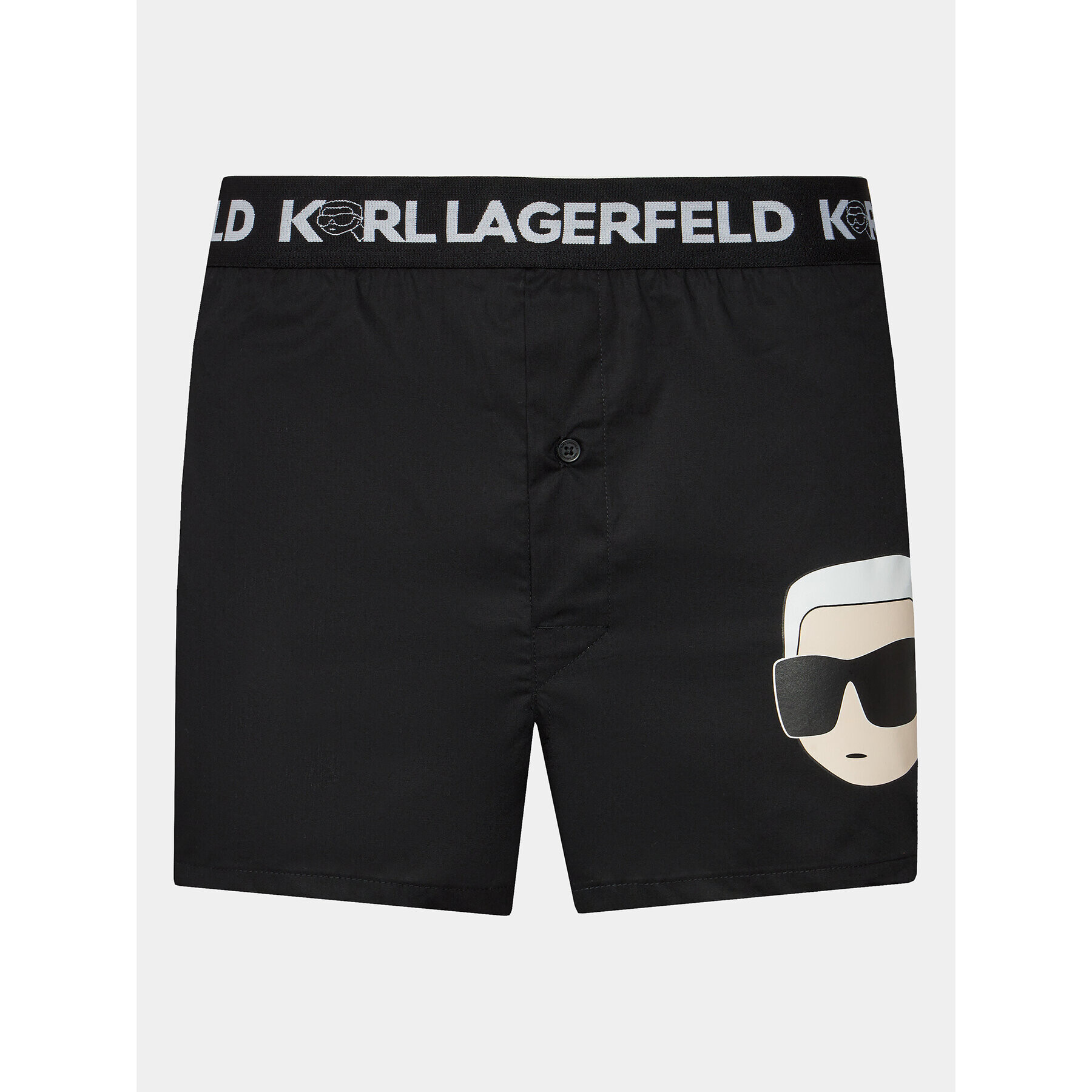 KARL LAGERFELD Комплект 3 чифта боксерки Ikonik 2.0 Woven Boxer (X3) 236M2102 Черен - Pepit.bg