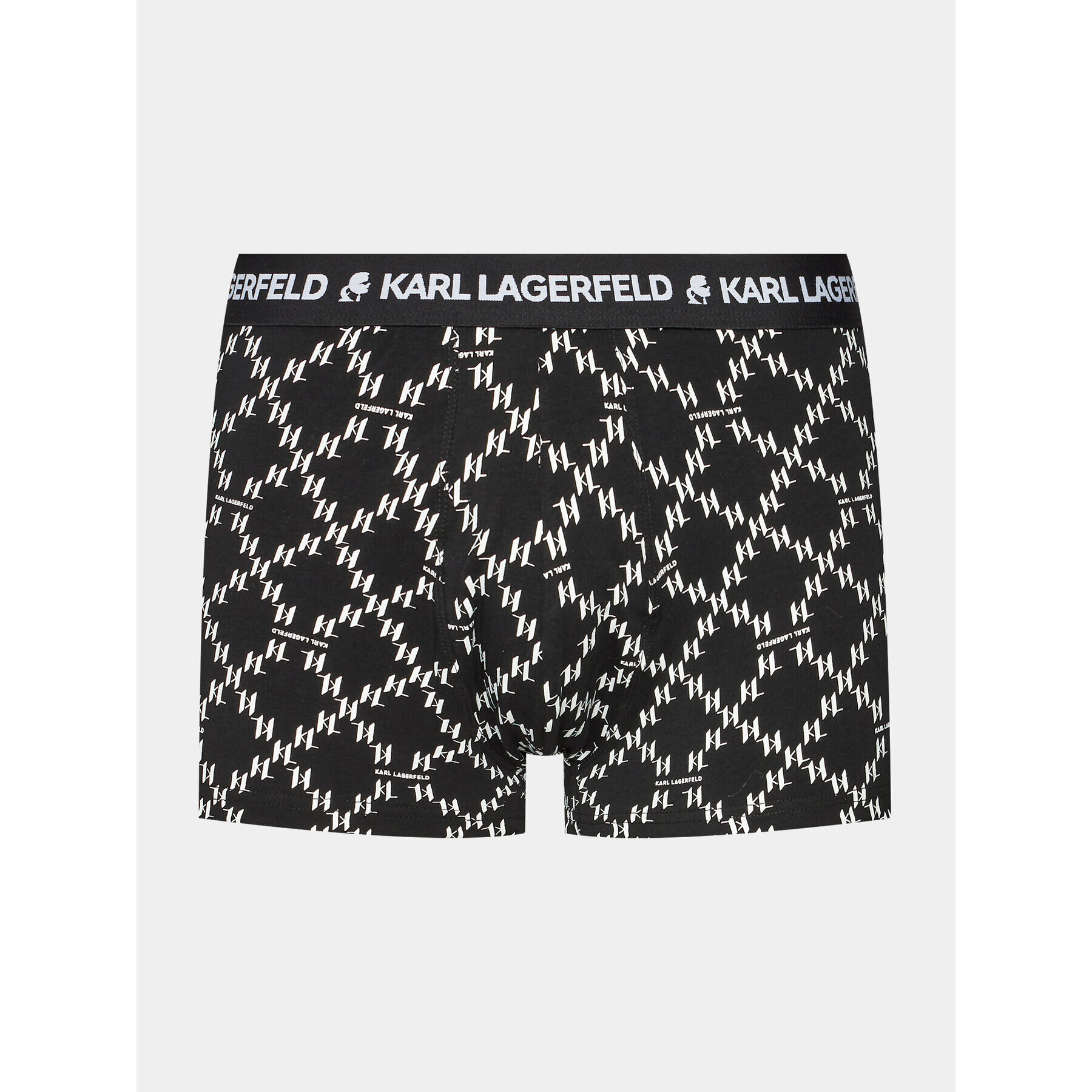 KARL LAGERFELD Комплект 3 чифта боксерки Logo Monogram Trunk Set(3Pack) 225M2101 Черен - Pepit.bg