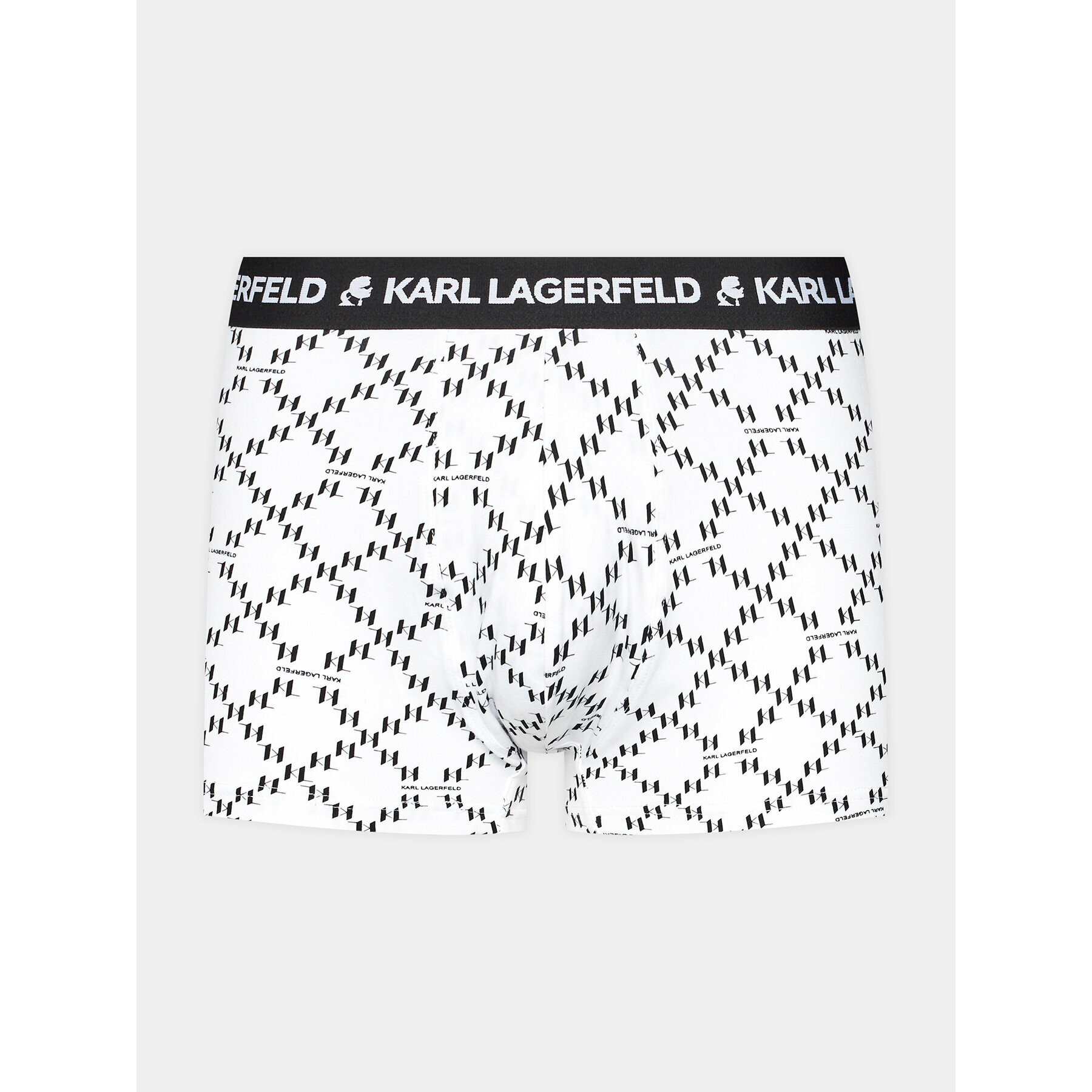 KARL LAGERFELD Комплект 3 чифта боксерки Logo Monogram Trunk Set(3Pack) 225M2101 Черен - Pepit.bg